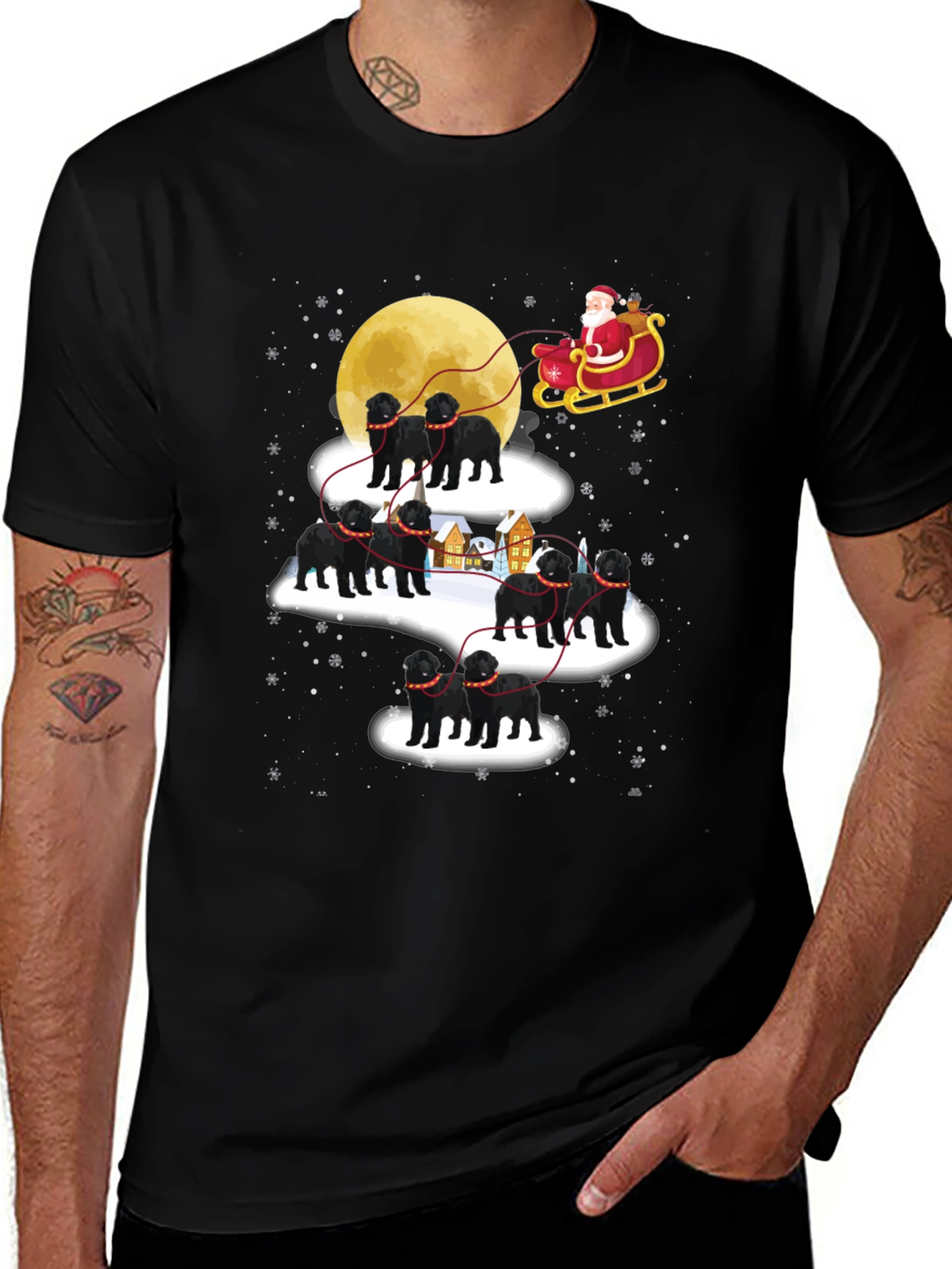 Christmas Dog Sled T-Shirt