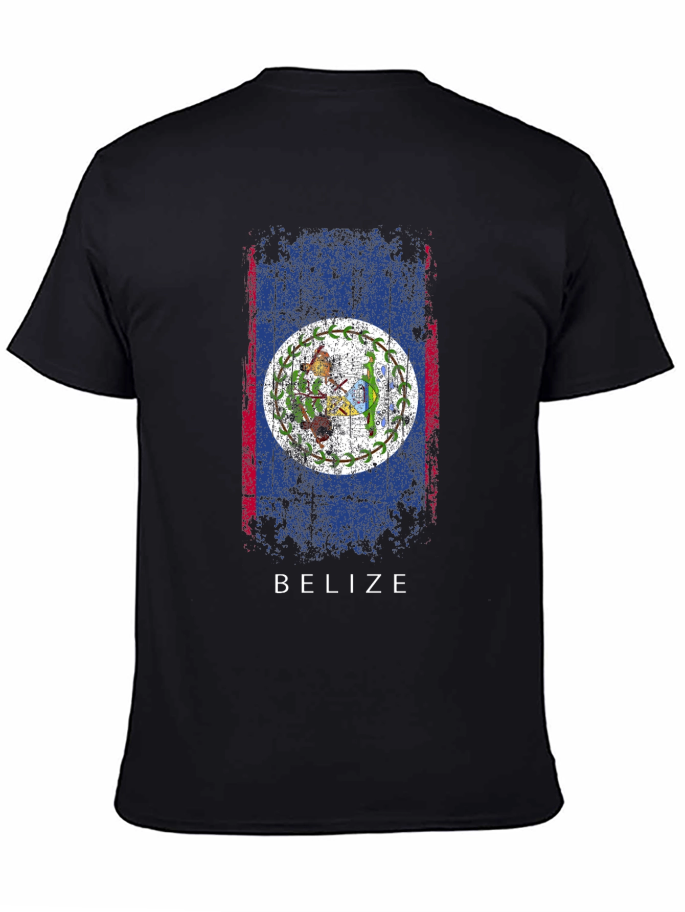 Belize Flag T-Shirt - Distressed Graphic Tee