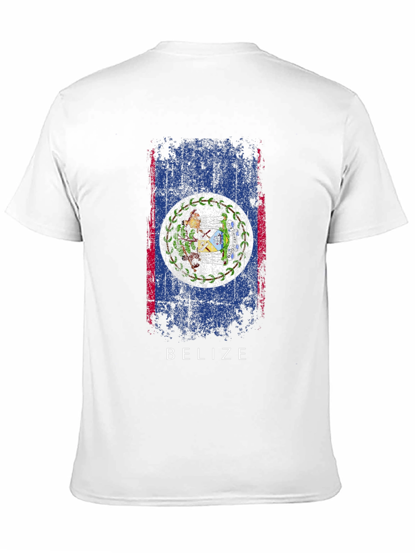 Belize Flag T-Shirt - Distressed Graphic Tee