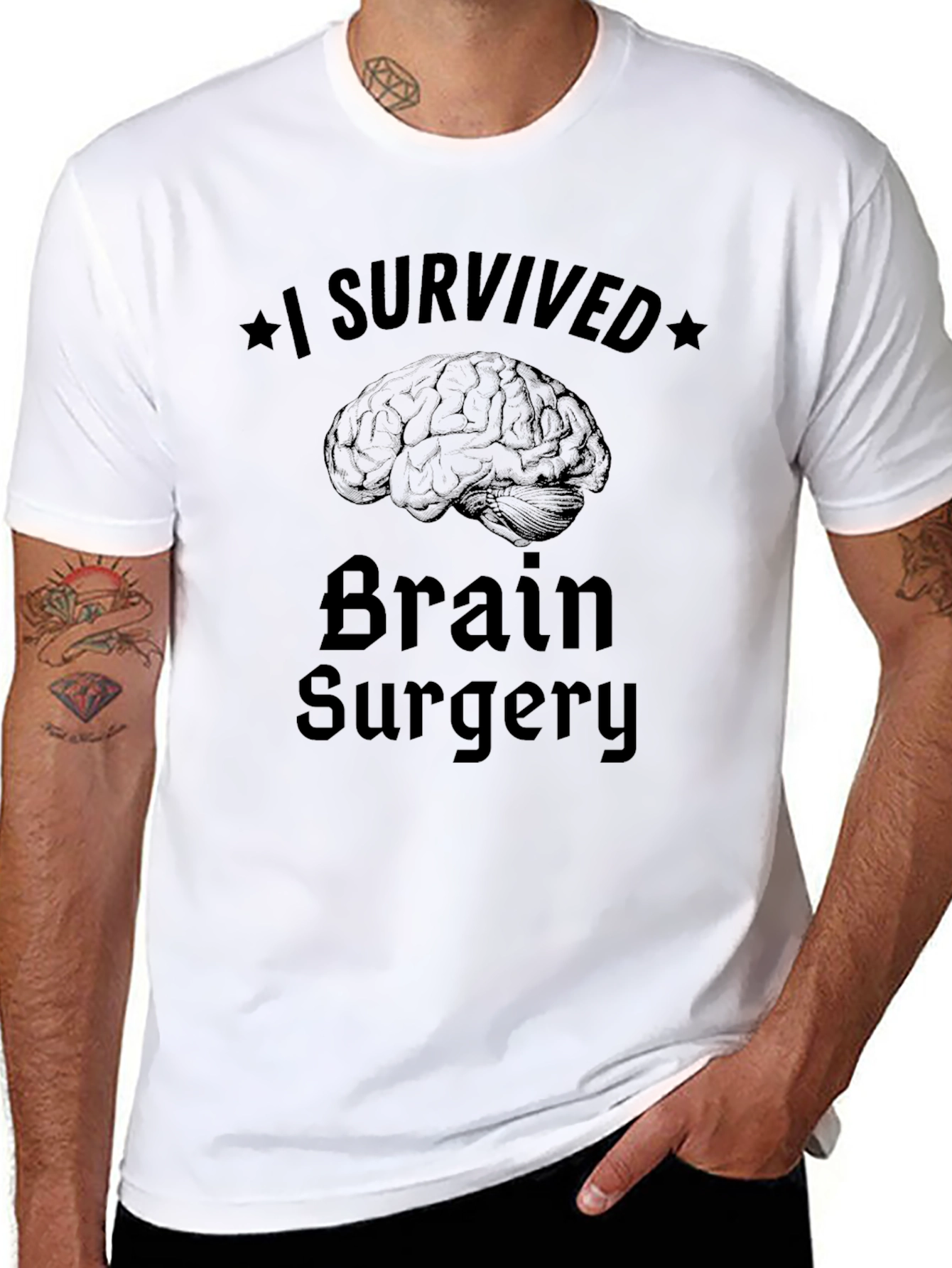 I Survived Brain Surgery Graphic T-Shirt