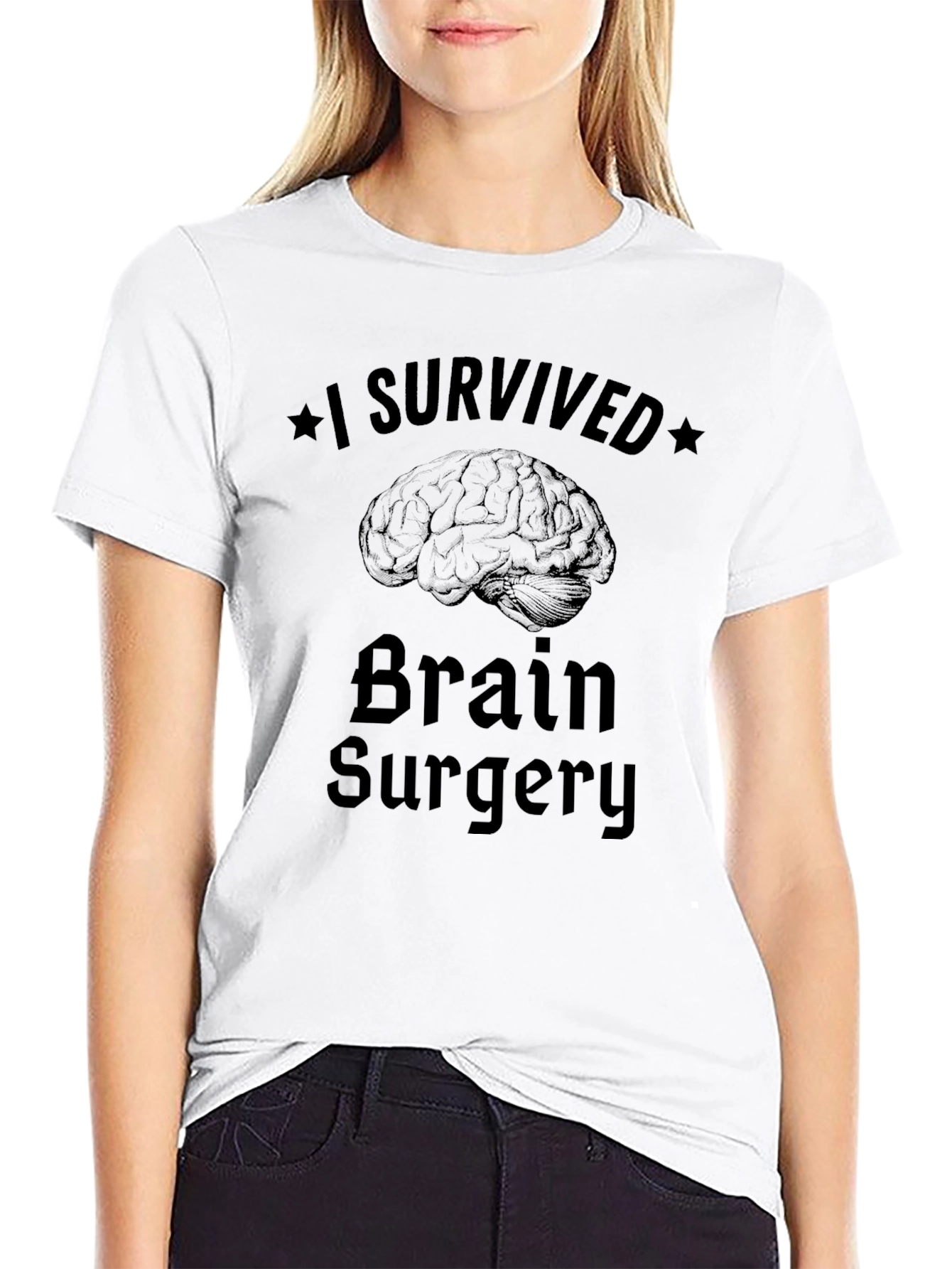 I Survived Brain Surgery Graphic T-Shirt