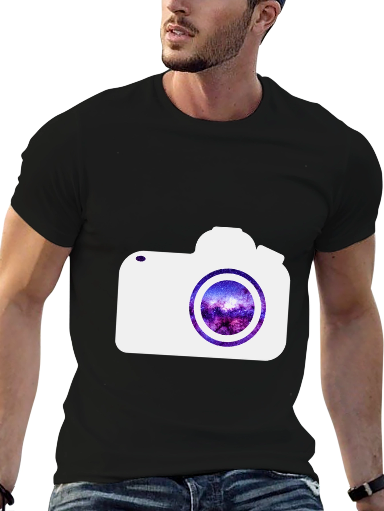 Cosmic Camera Graphic Tee - Black