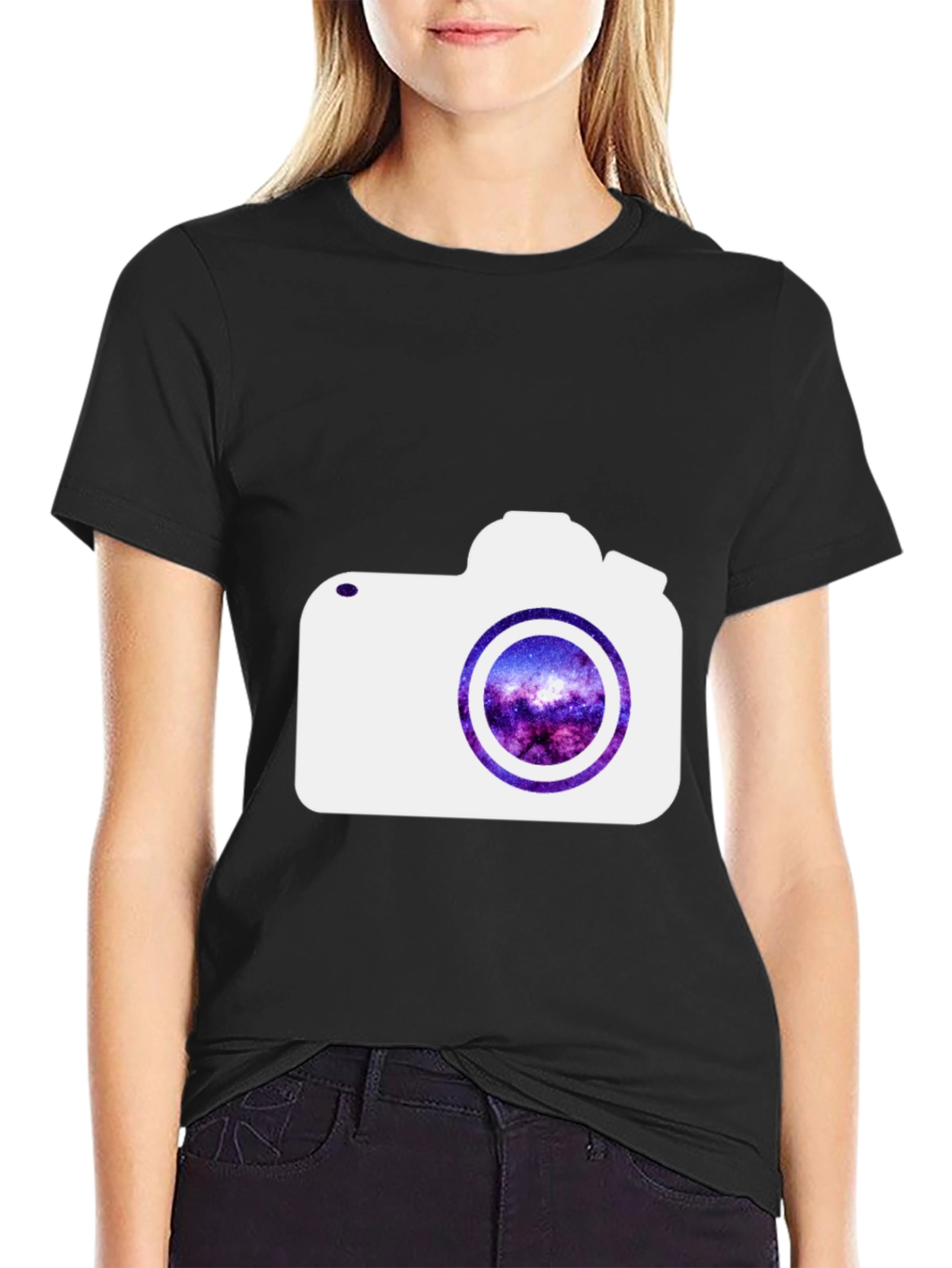 Cosmic Camera Graphic Tee - Black
