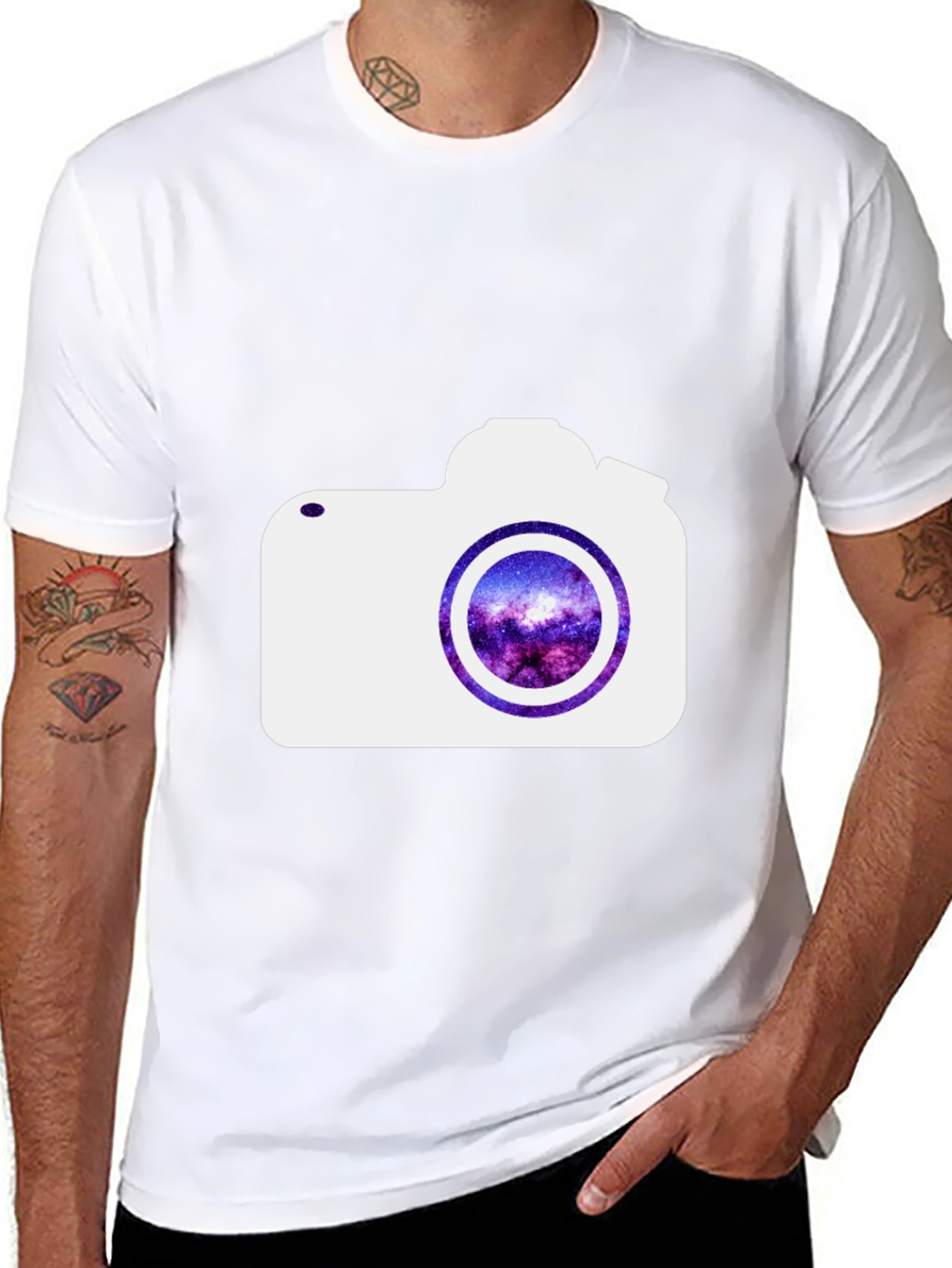 Cosmic Camera Graphic Tee - Black
