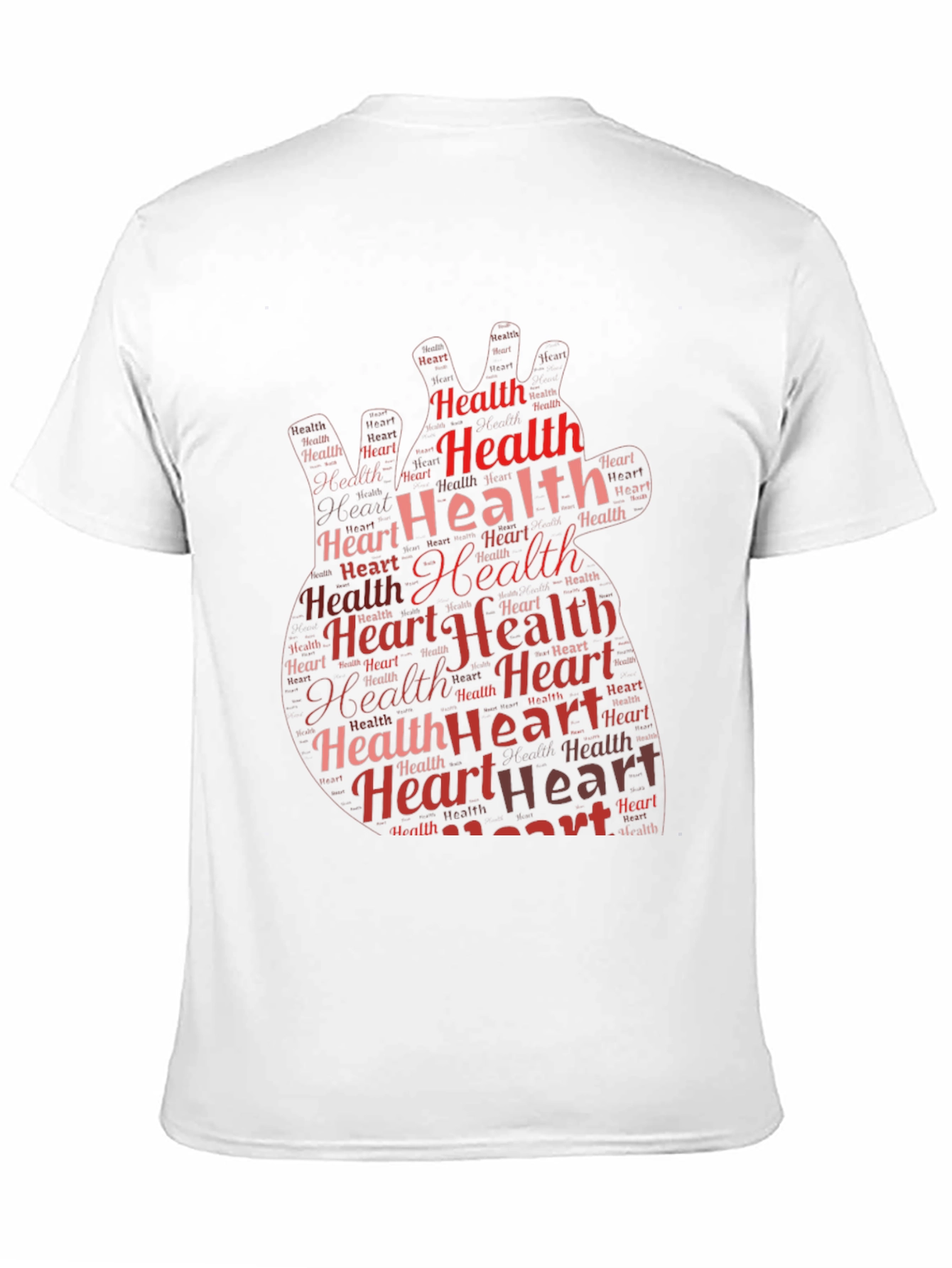 Heart Health Graphic Print Black T-Shirt
