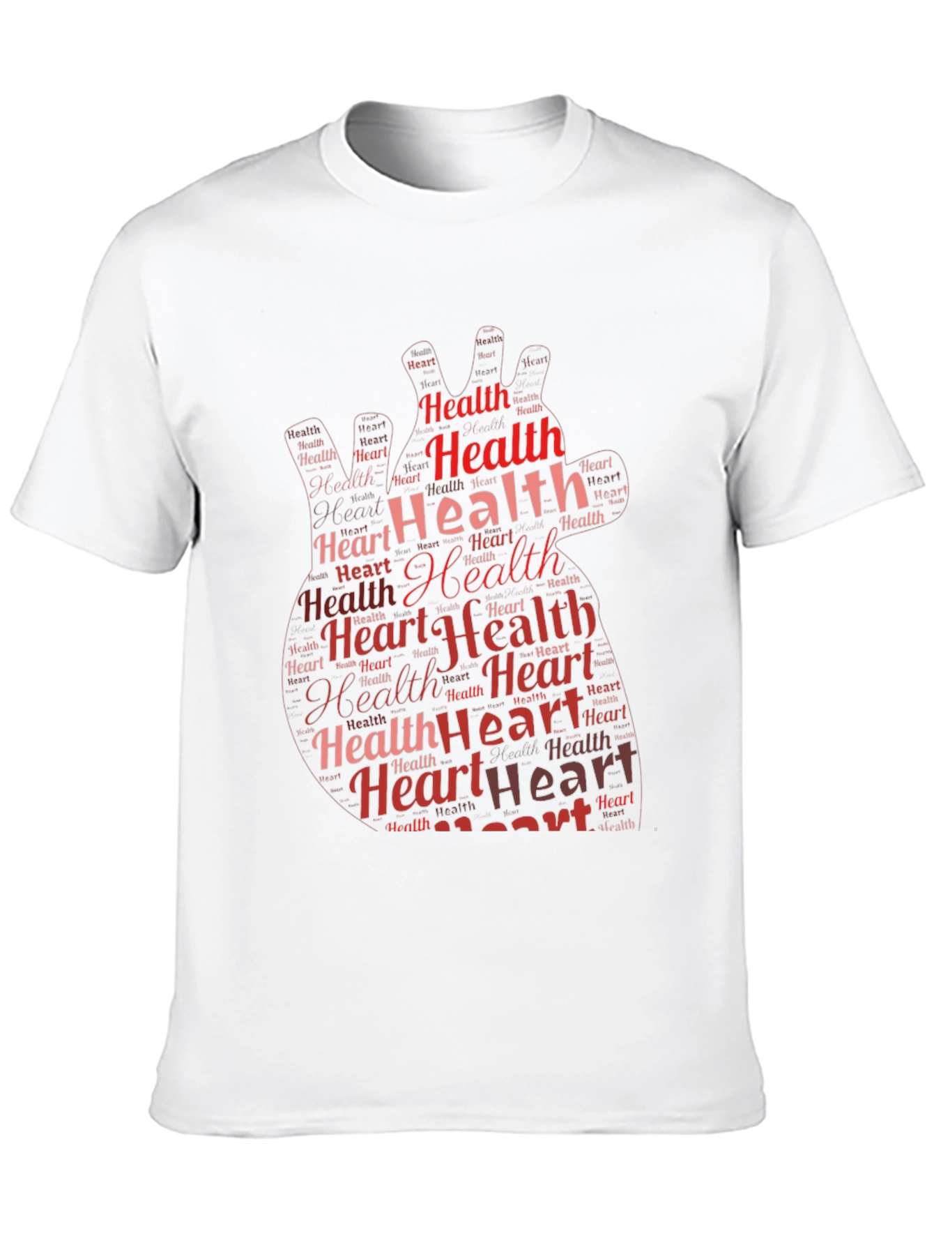 Heart Health Graphic Print Black T-Shirt