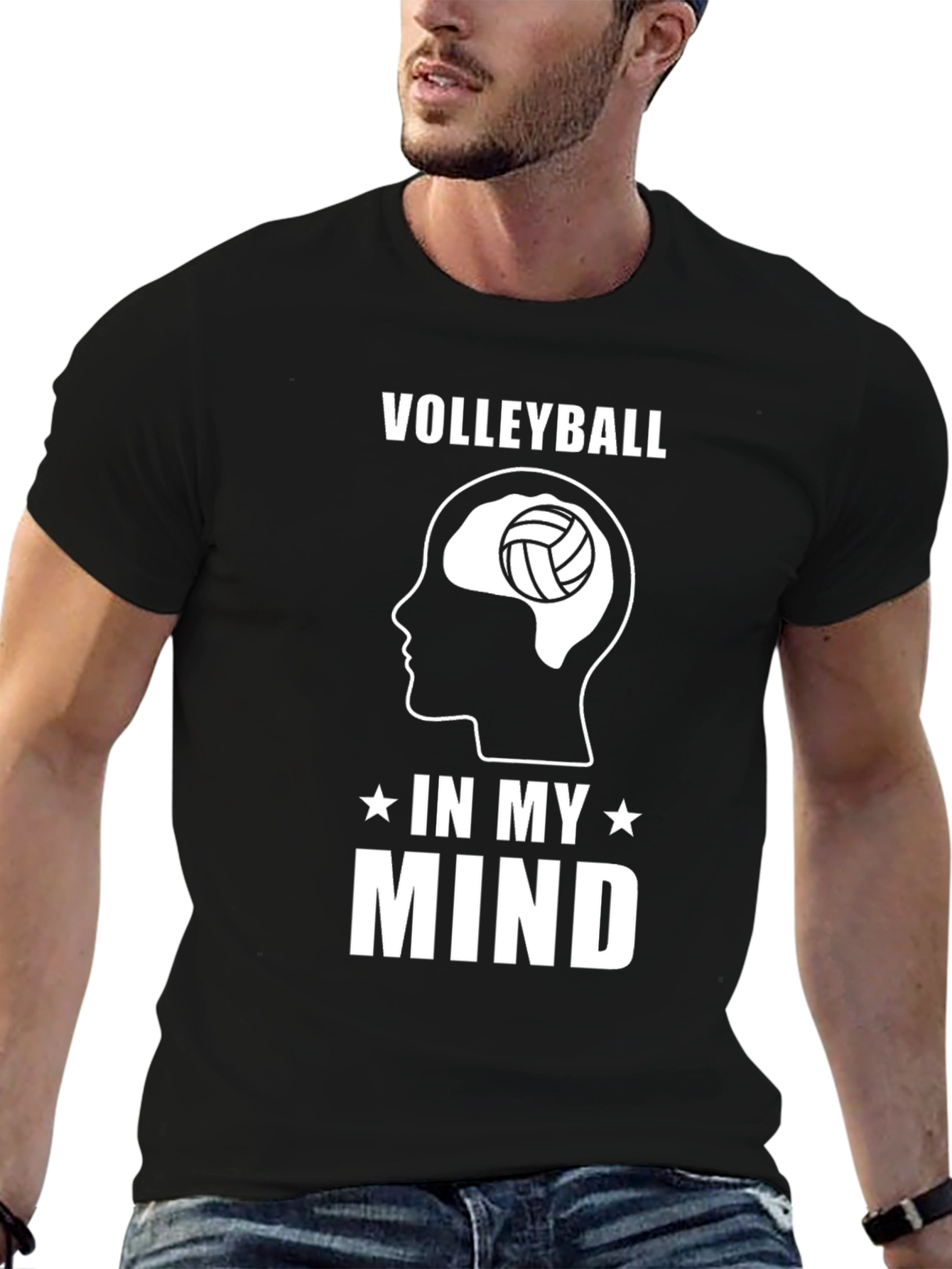 Volleyball In My Mind Graphic T-Shirt