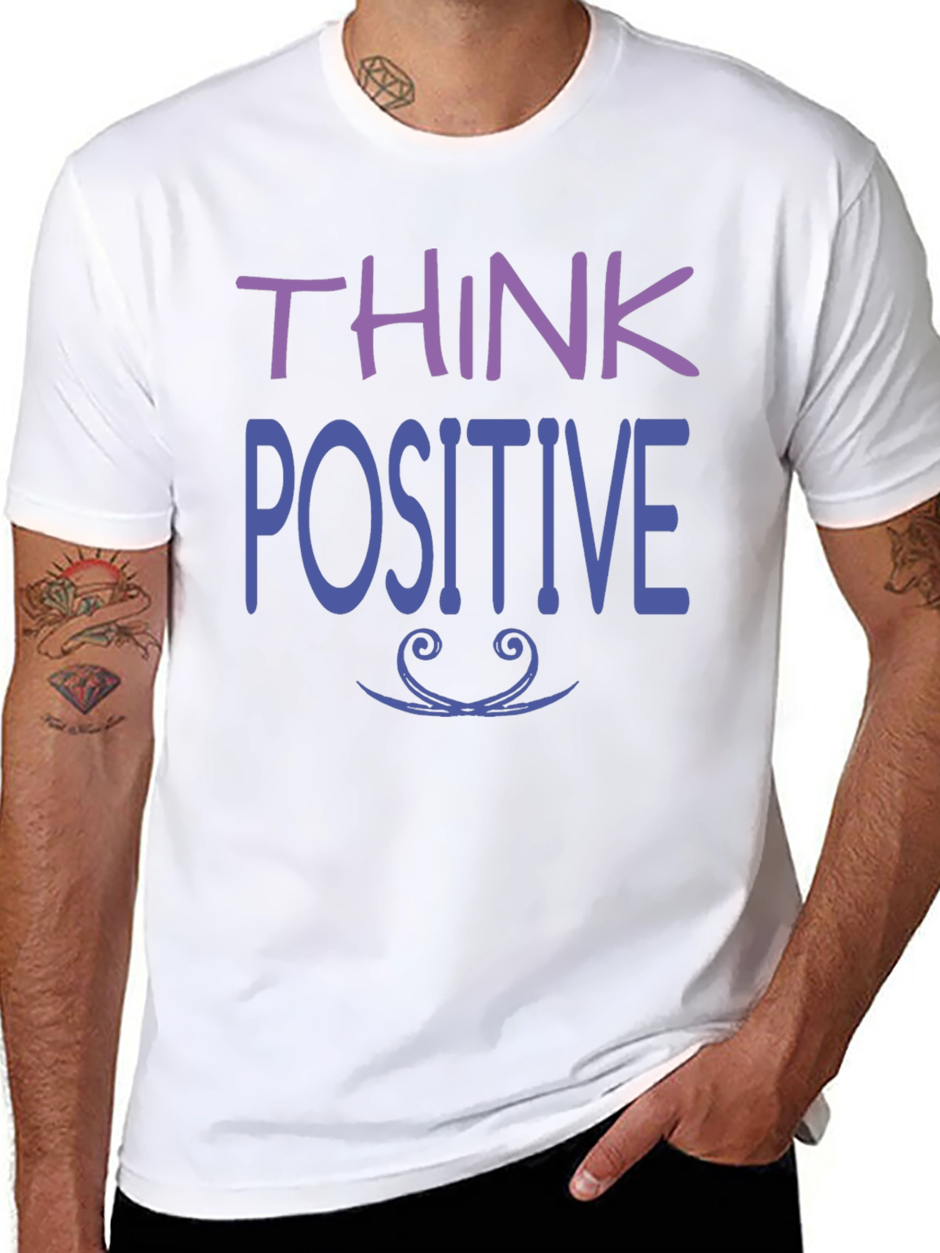 Think Positive Black T-Shirt