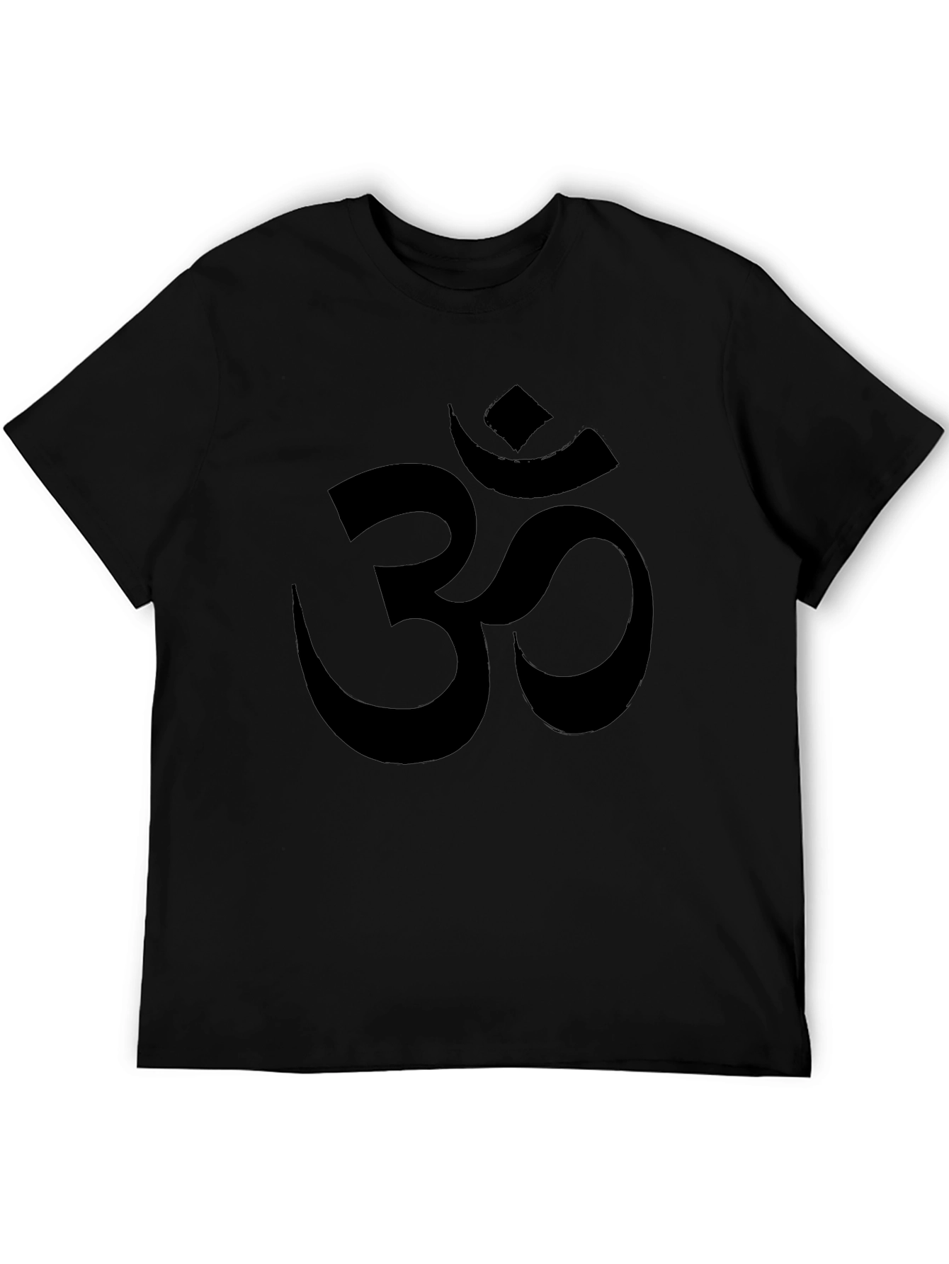 Om Symbol Graphic Tee - Black Cotton T-Shirt