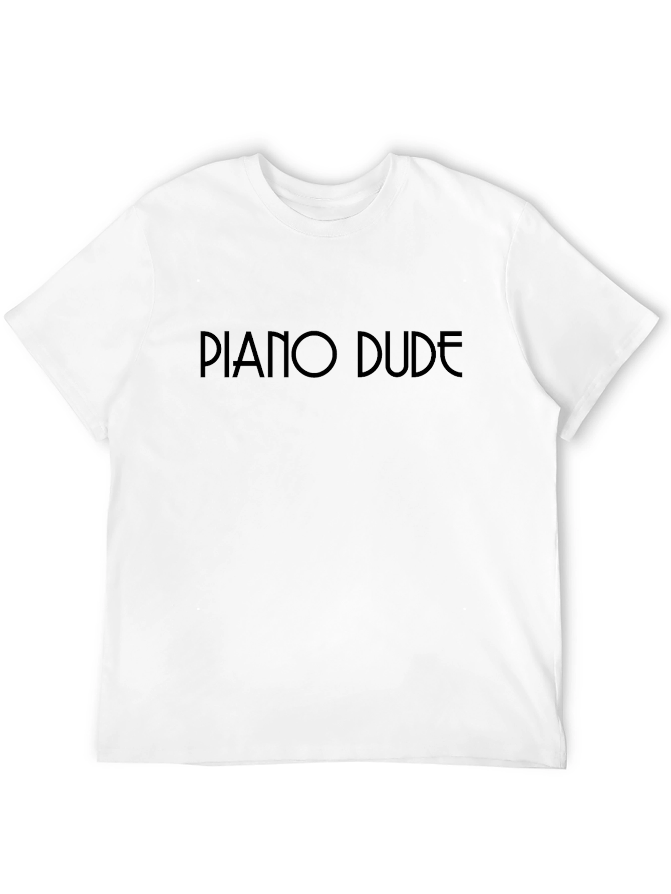 Piano Dude Black Crewneck T-Shirt