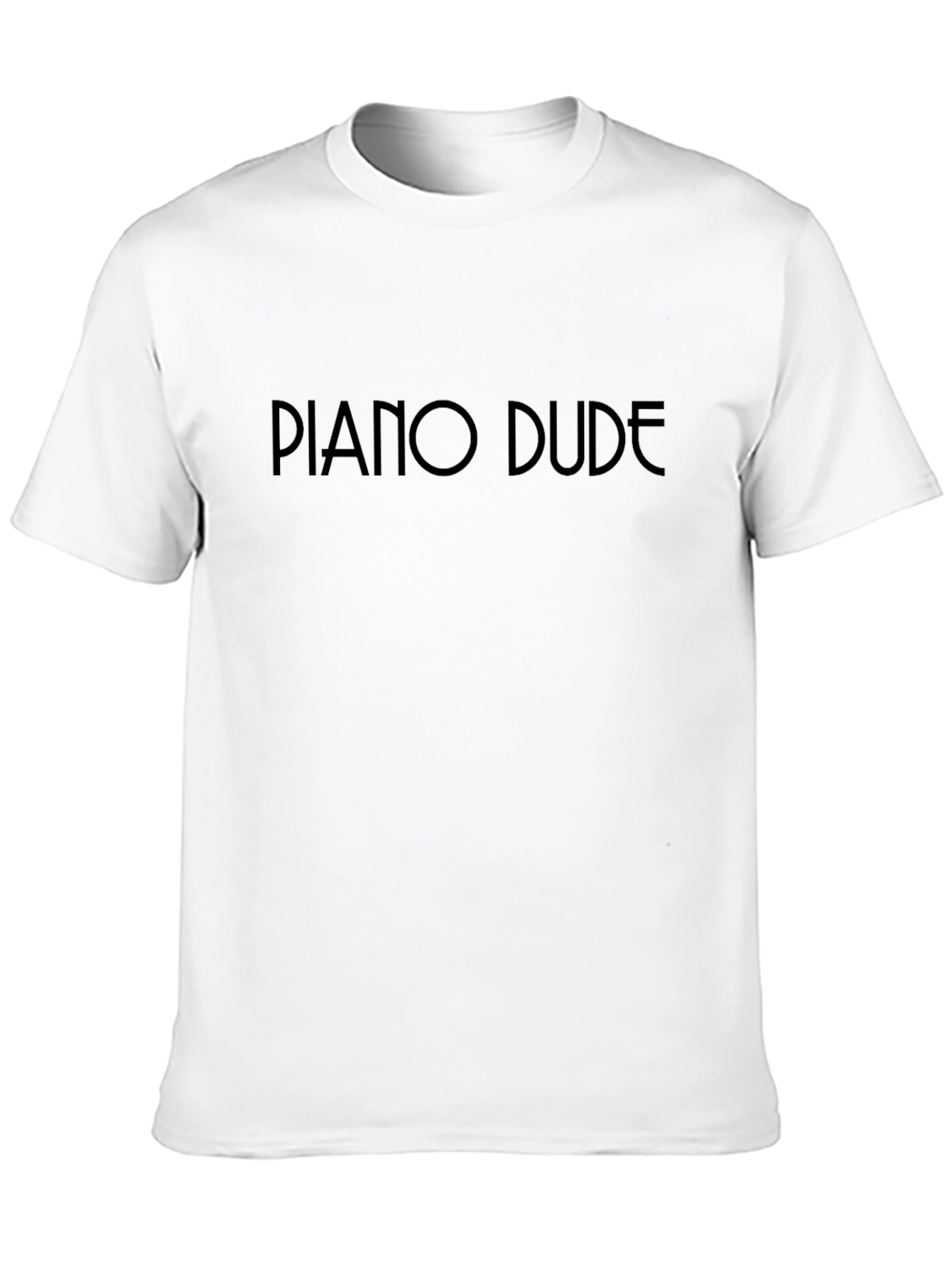 Piano Dude Black Crewneck T-Shirt