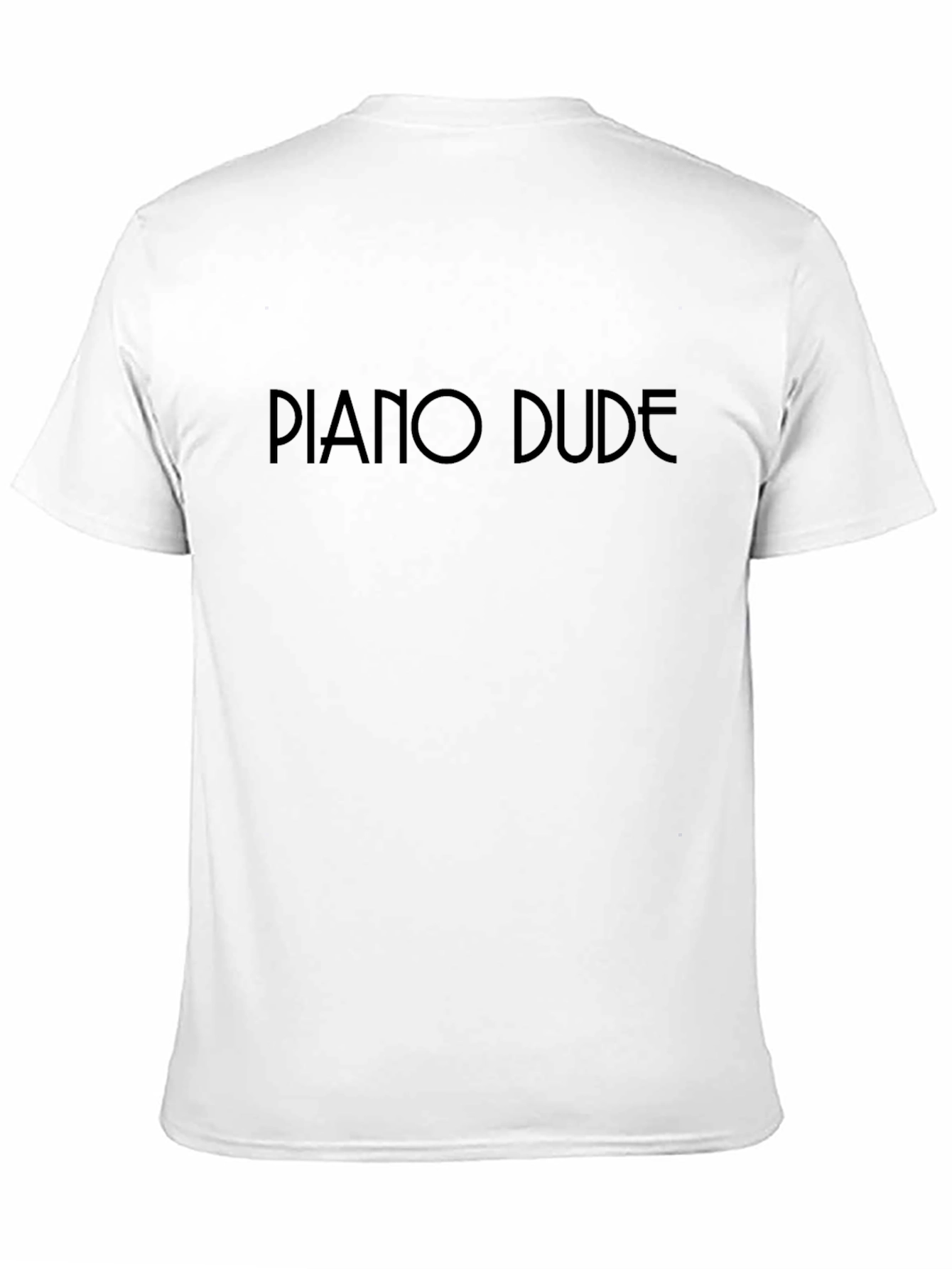 Piano Dude Black Crewneck T-Shirt