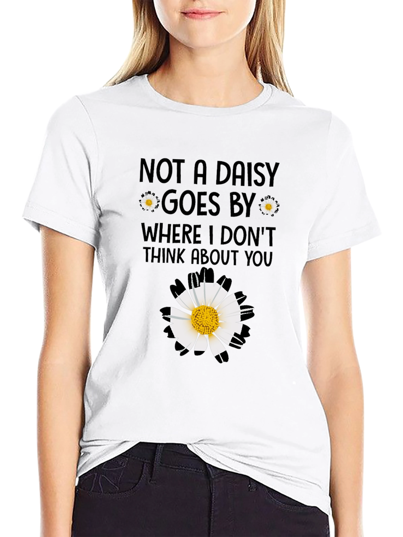 Daisy Graphic T-Shirt - Floral Casual Tee