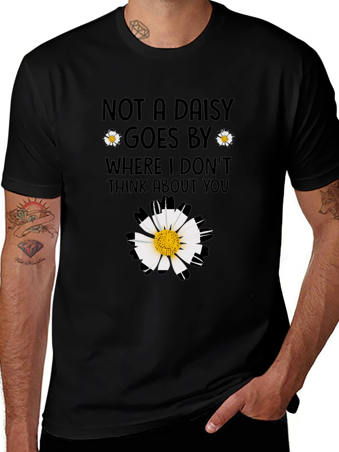 Daisy Graphic T-Shirt - Floral Casual Tee
