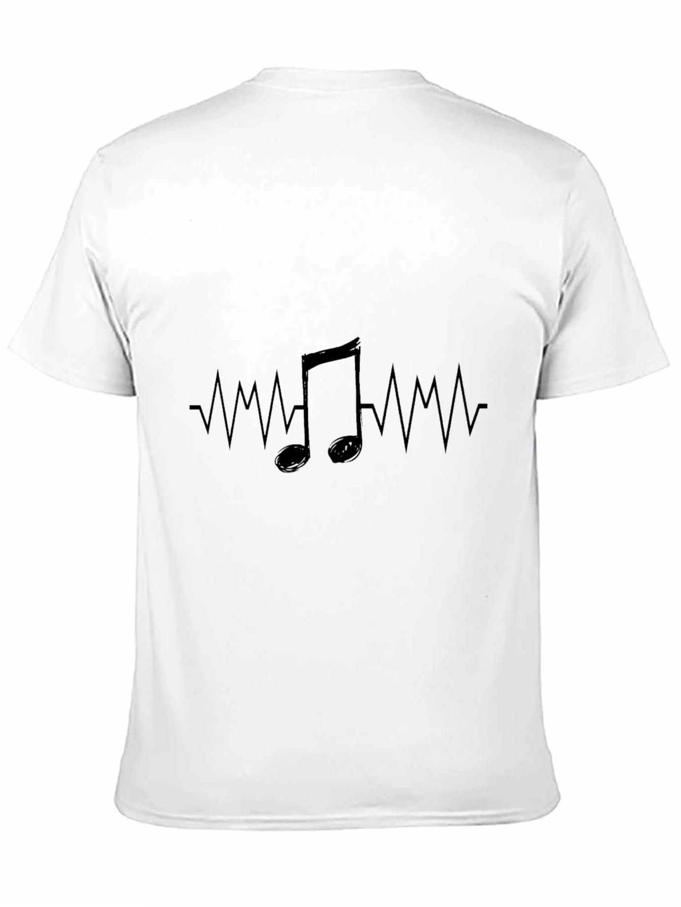 Music Heartbeat Tee - Stylish Black T-Shirt