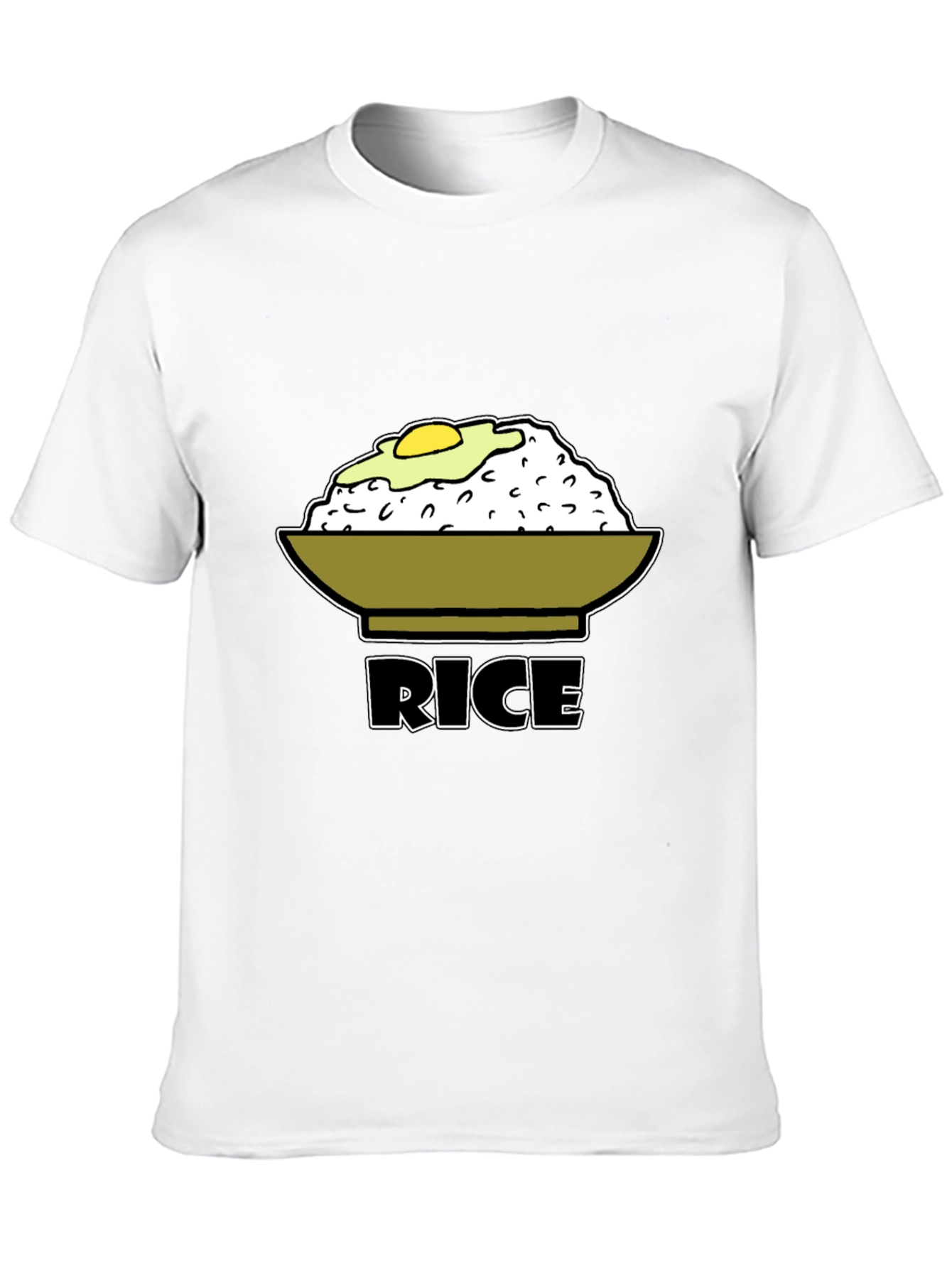 Rice & Egg Graphic Tee - Foodie T-Shirt