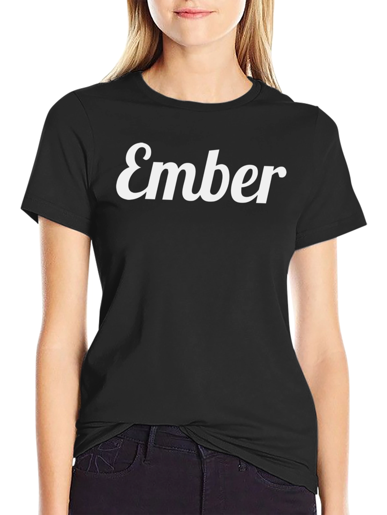 Ember Black T-Shirt - Stylish Graphic Tee
