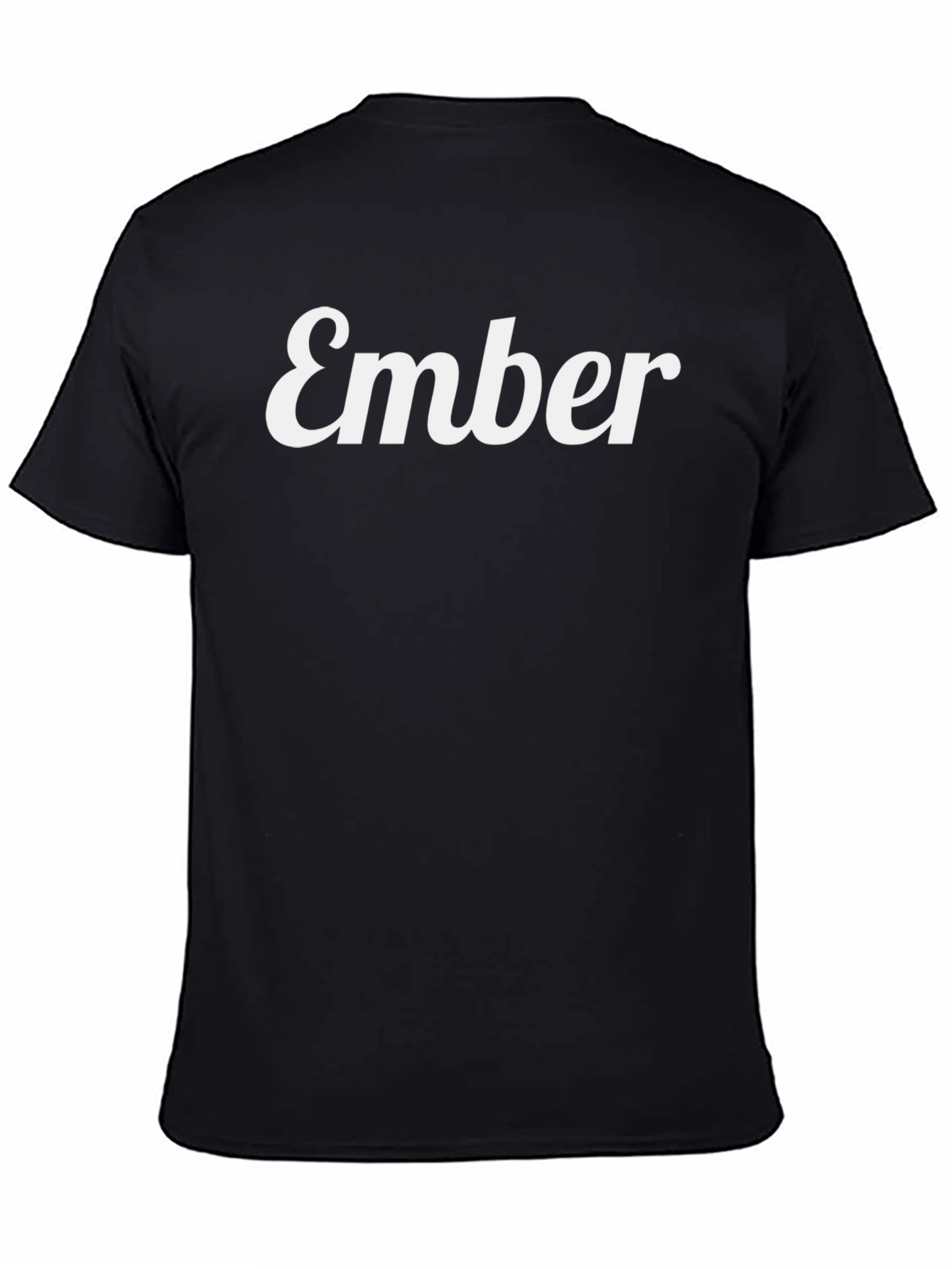 Ember Black T-Shirt - Stylish Graphic Tee