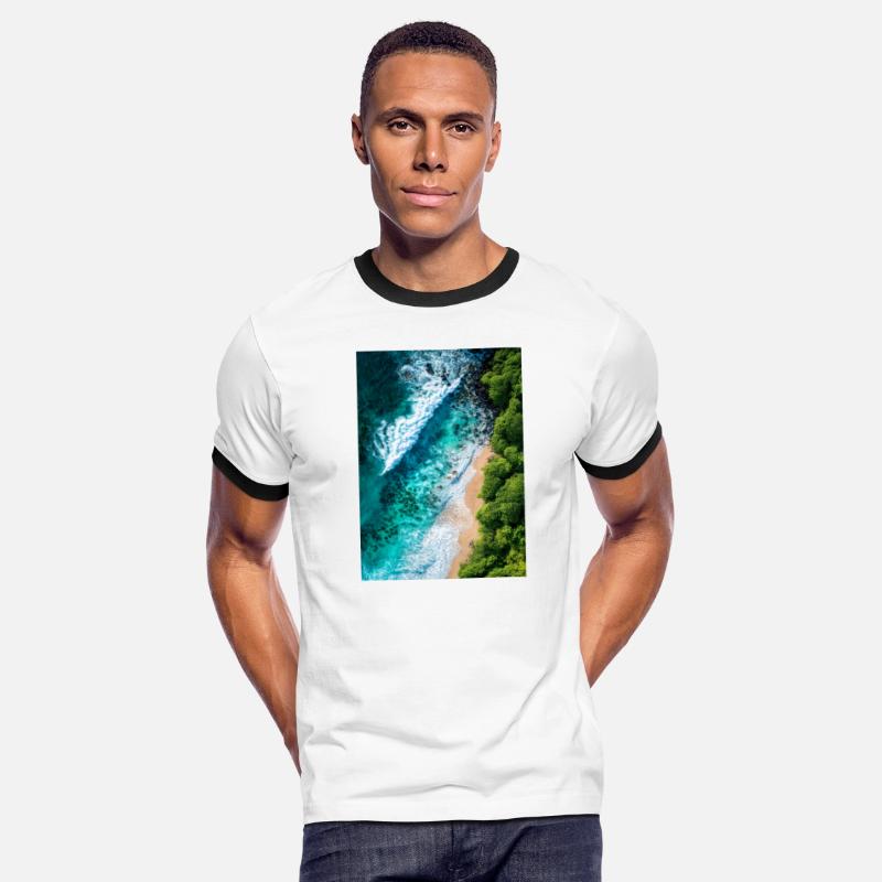 Tropical Shoreline from Above