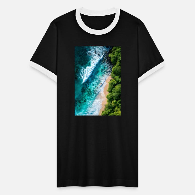 Tropical Shoreline from Above