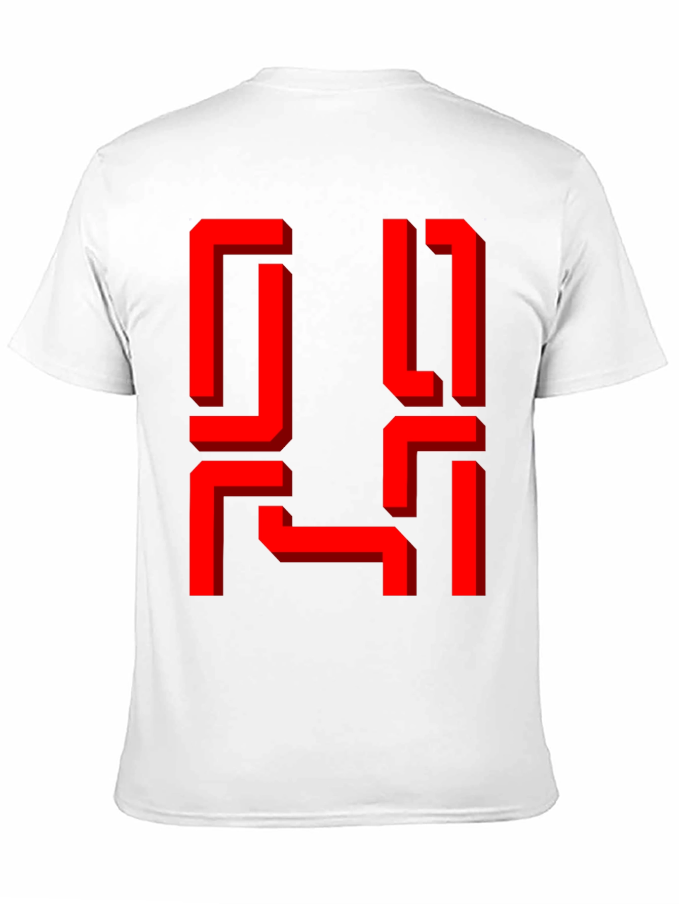 Retro Geometric Graphic Tee - Black