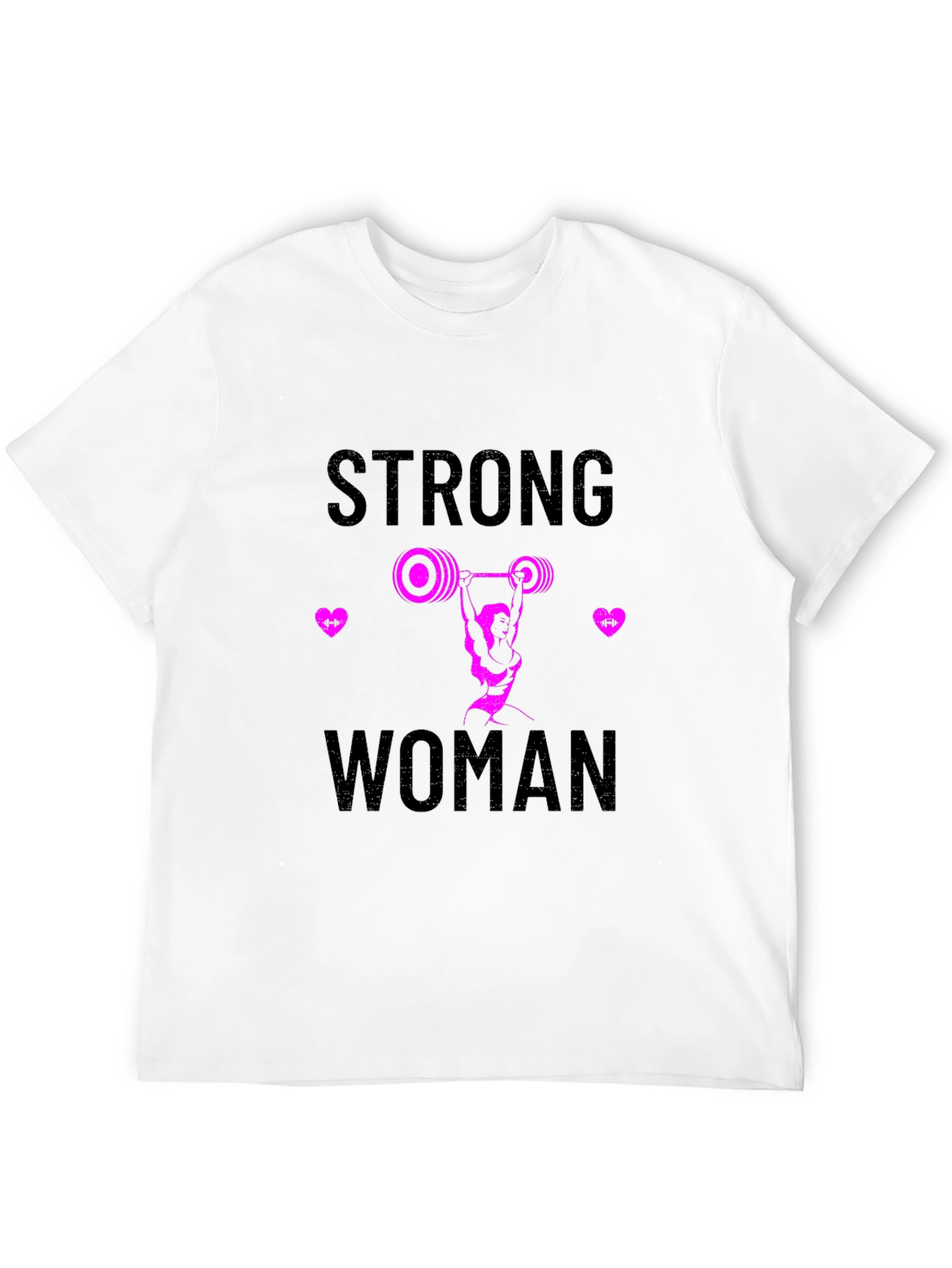 Strong Woman Graphic T-Shirt - Black