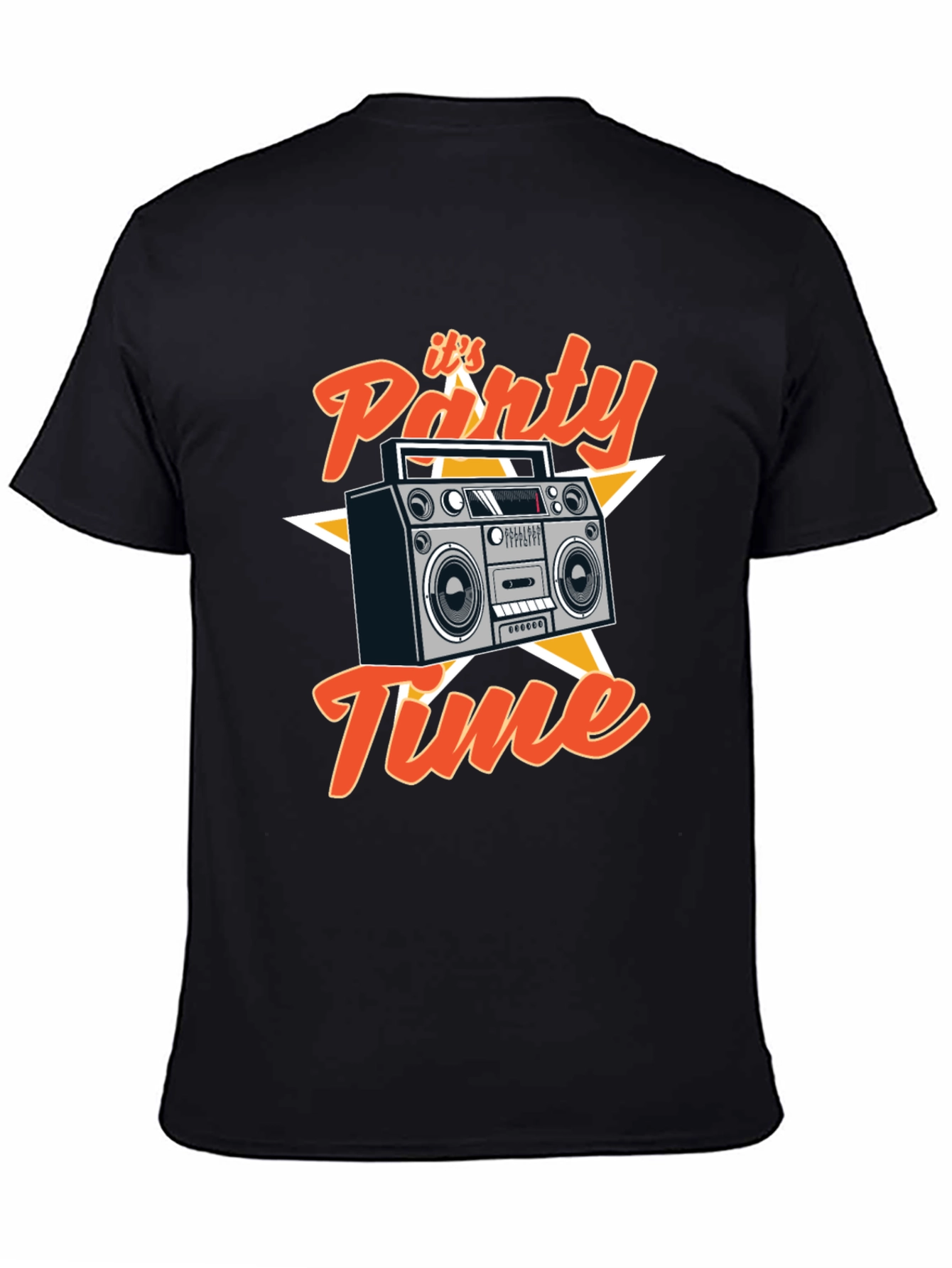 Its Party Time Boombox Graphic Tee - Retro Style
