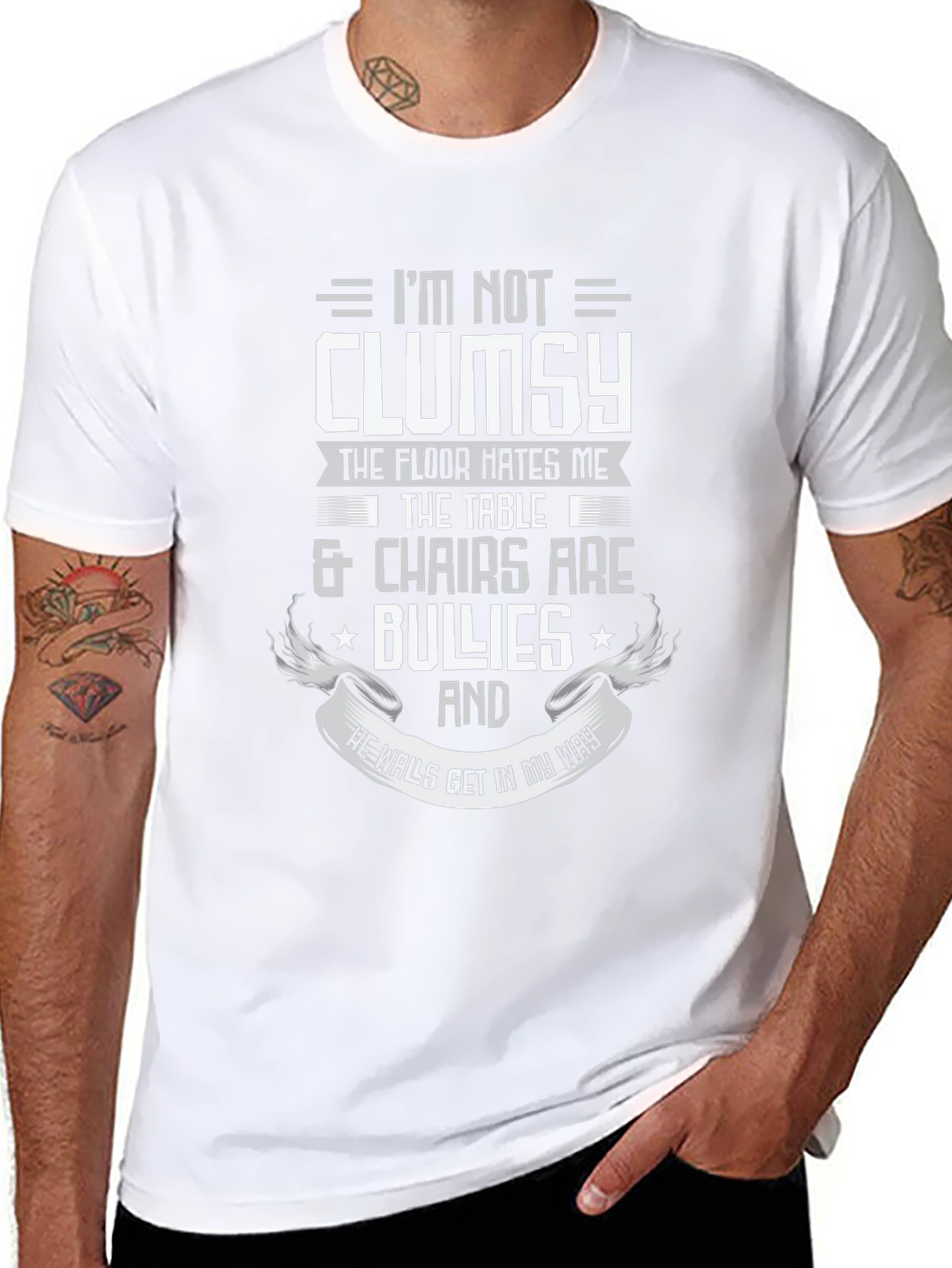 Funny Im Not Clumsy Graphic Tee