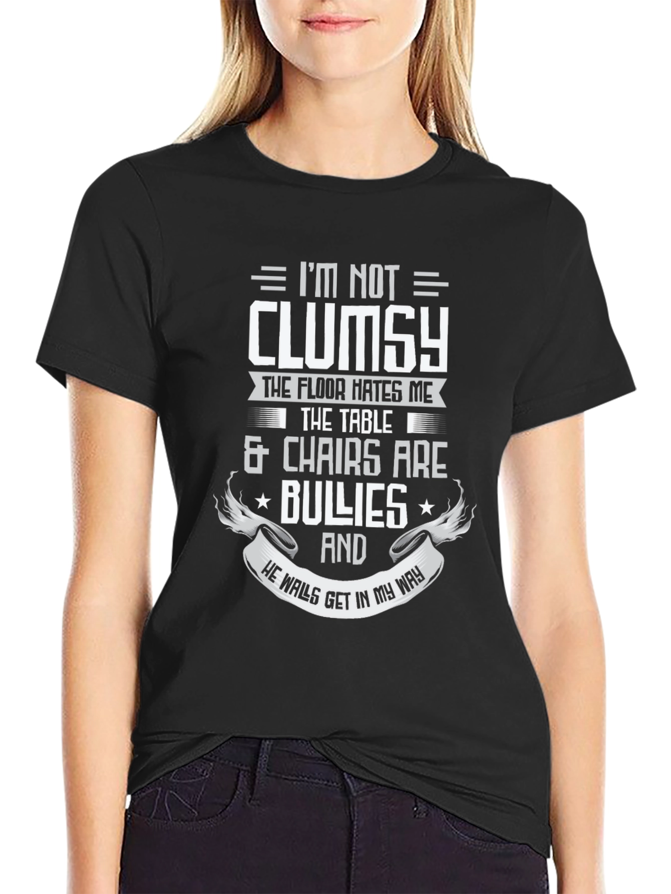Funny Im Not Clumsy Graphic Tee