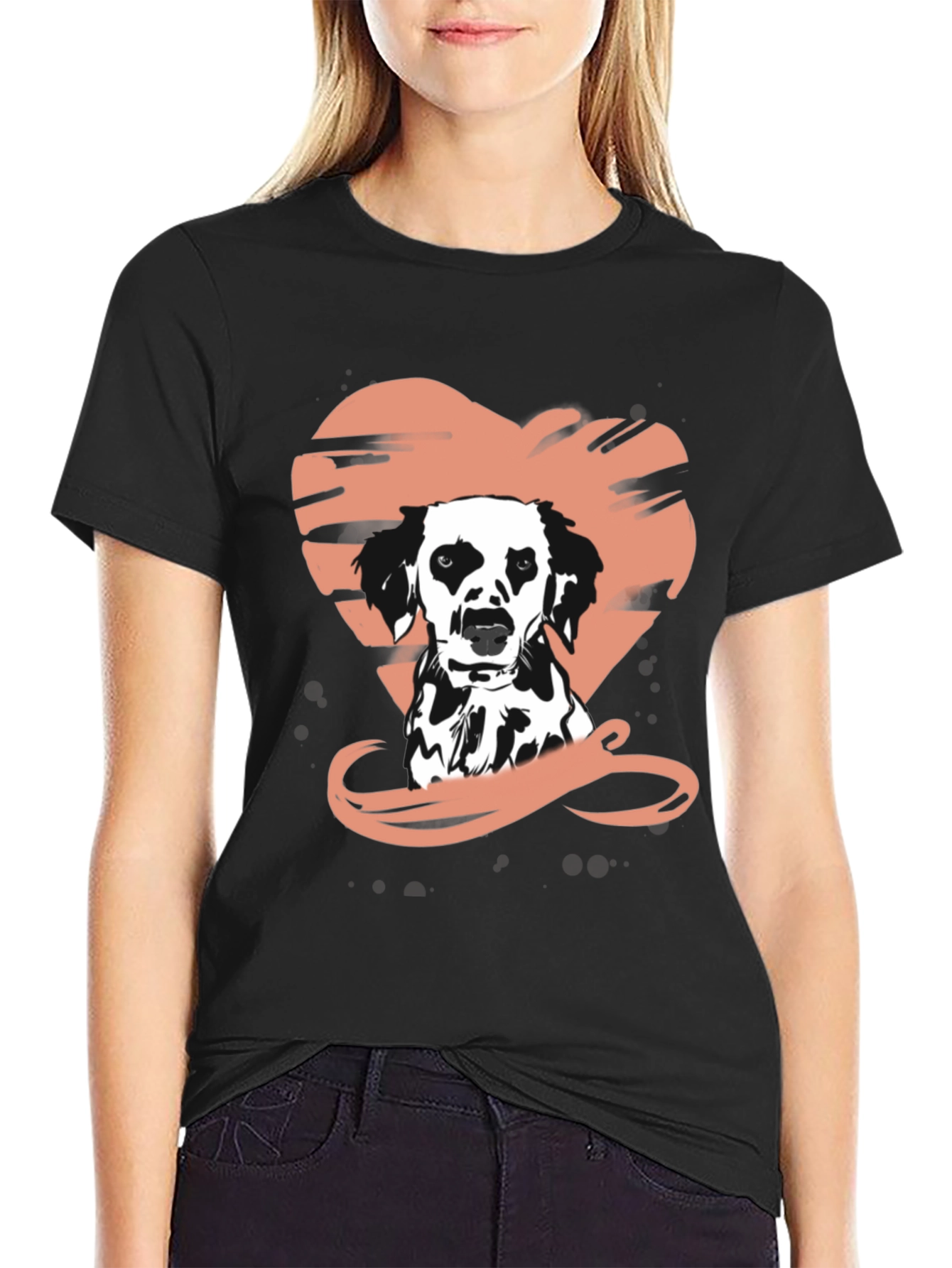 Dog Lovers Black Graphic Tee
