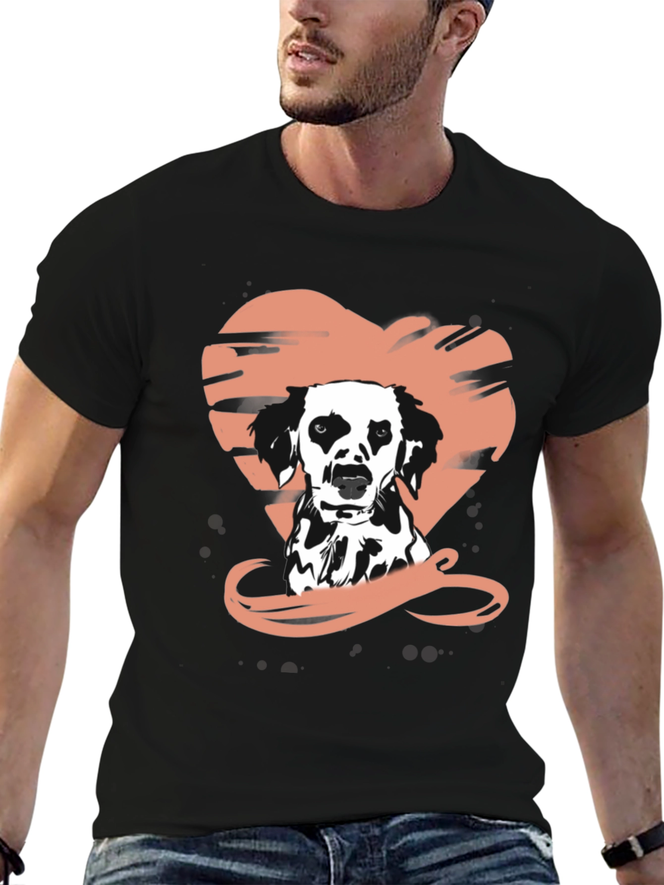 Dog Lovers Black Graphic Tee
