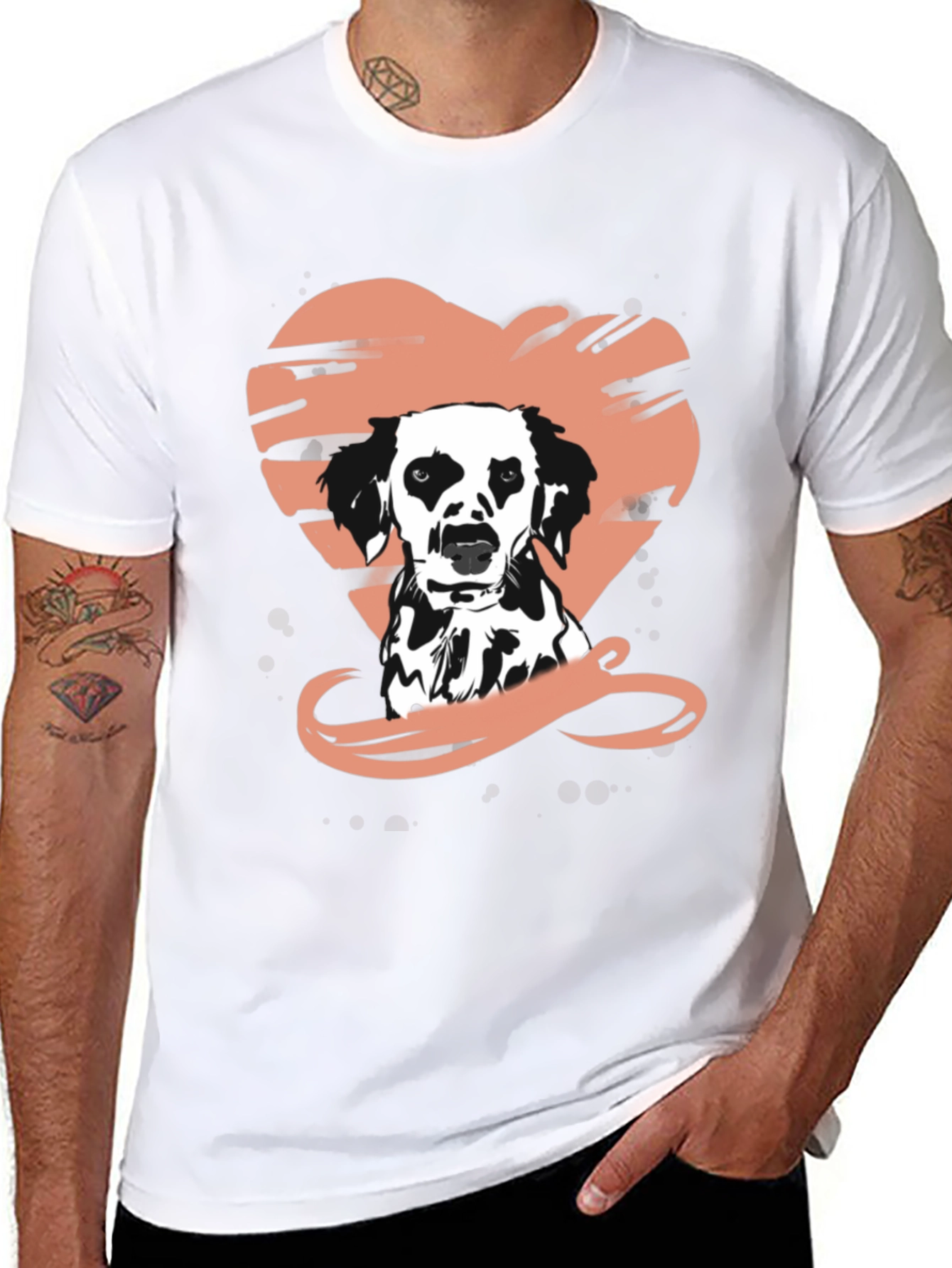 Dog Lovers Black Graphic Tee