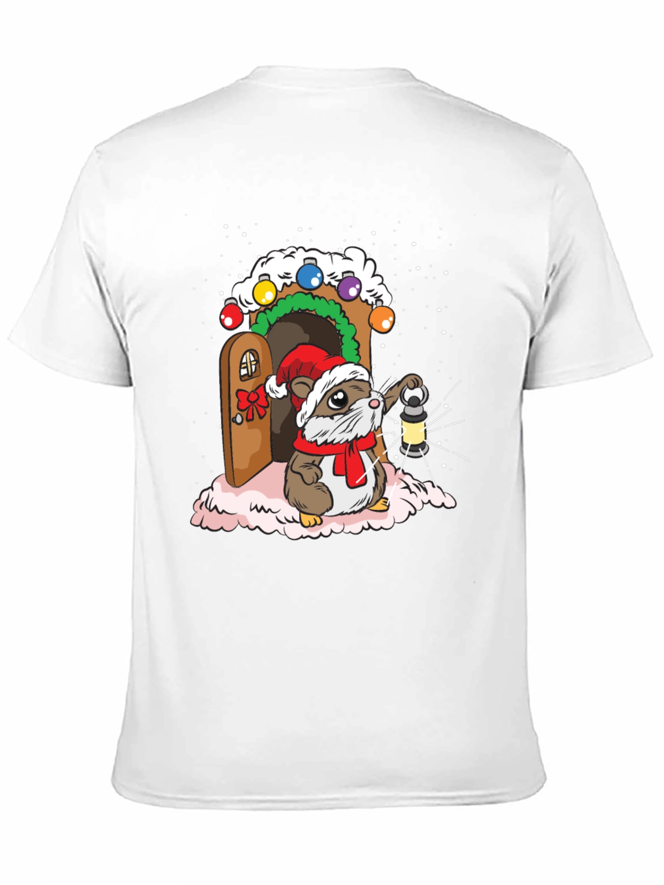 Festive Hamster T-Shirt: Winter Wonderland Design