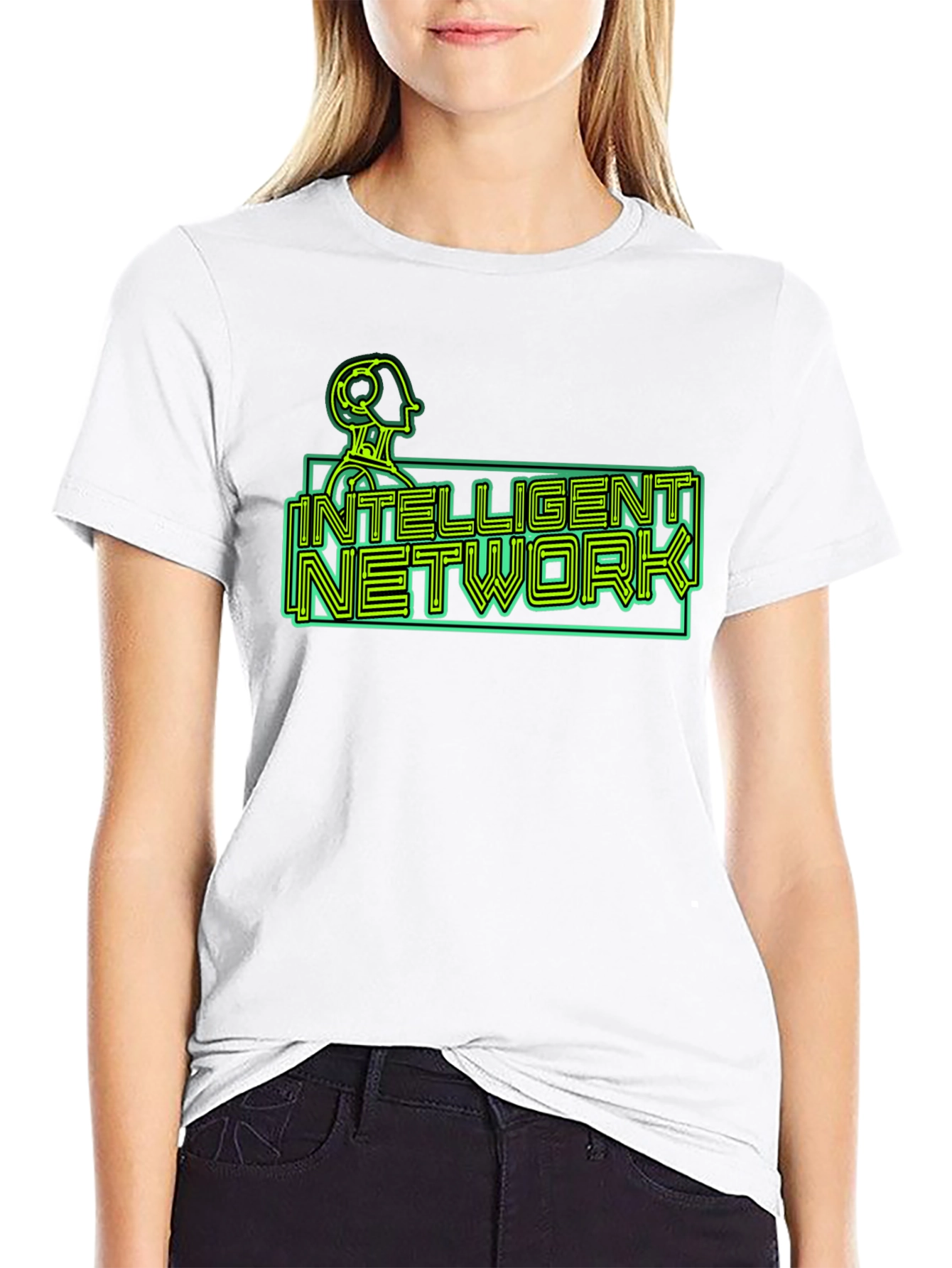 Intelligent Network T-Shirt - Retro Sci-Fi Design