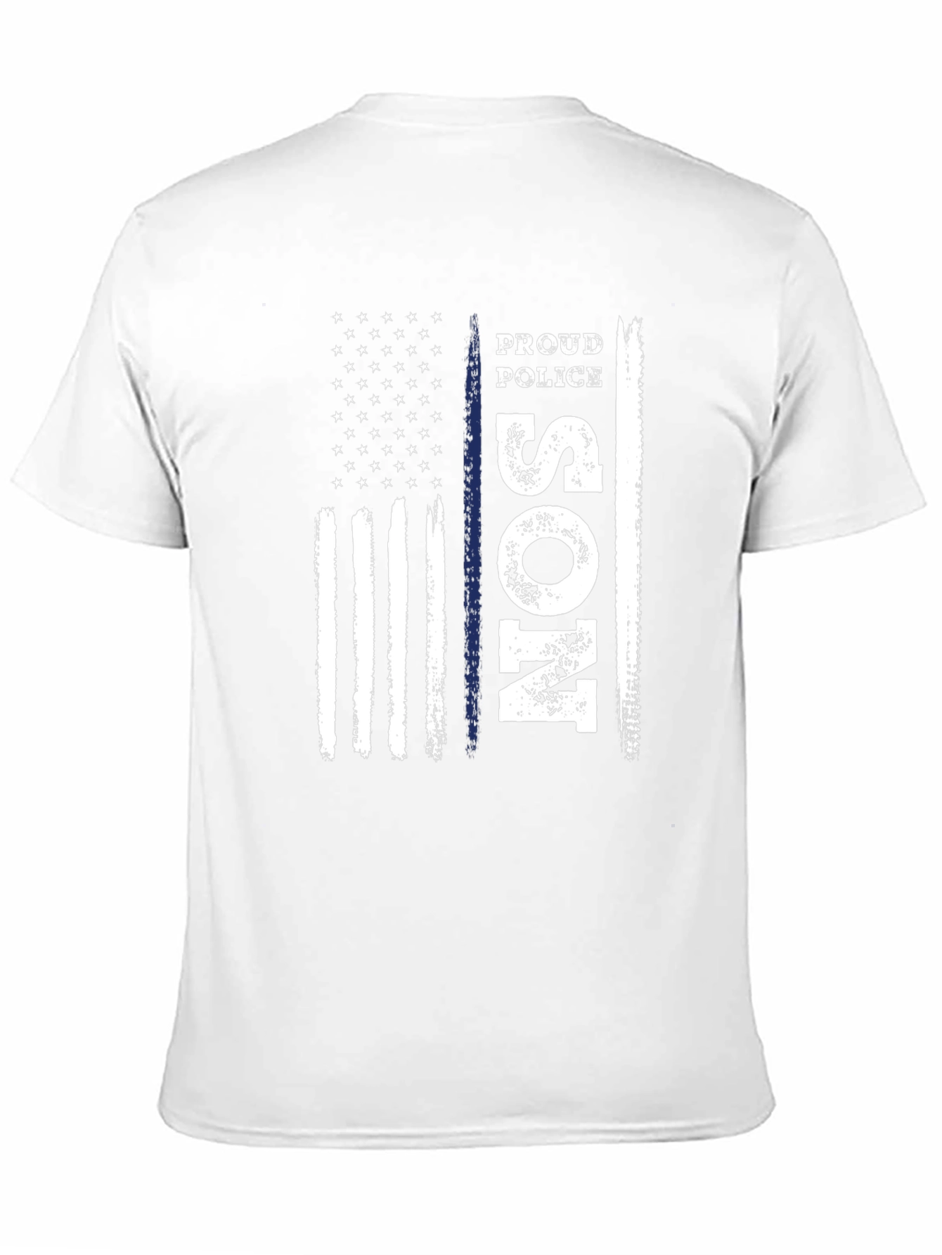 Proud Police Son T-Shirt Black