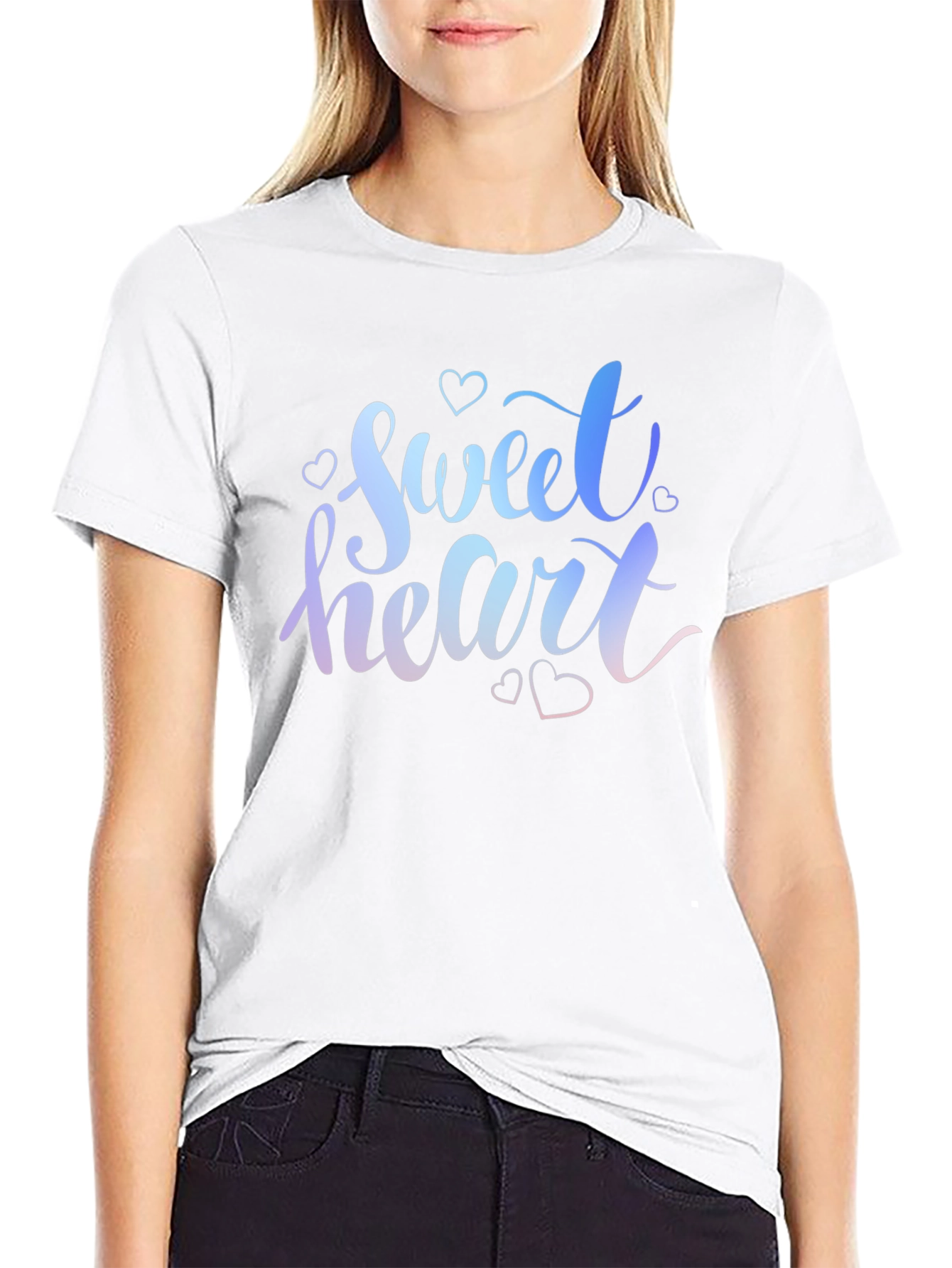 Sweetheart Gradient Graphic T-Shirt - Soft Cotton Tee