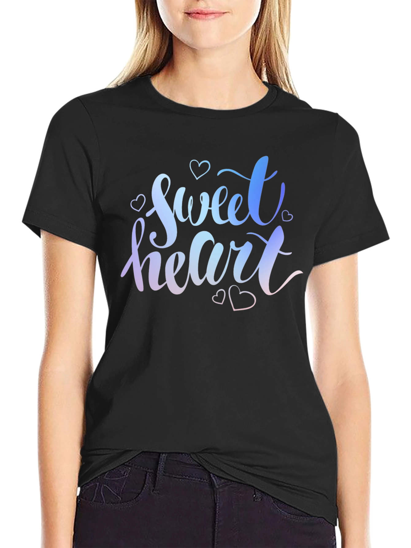 Sweetheart Gradient Graphic T-Shirt - Soft Cotton Tee