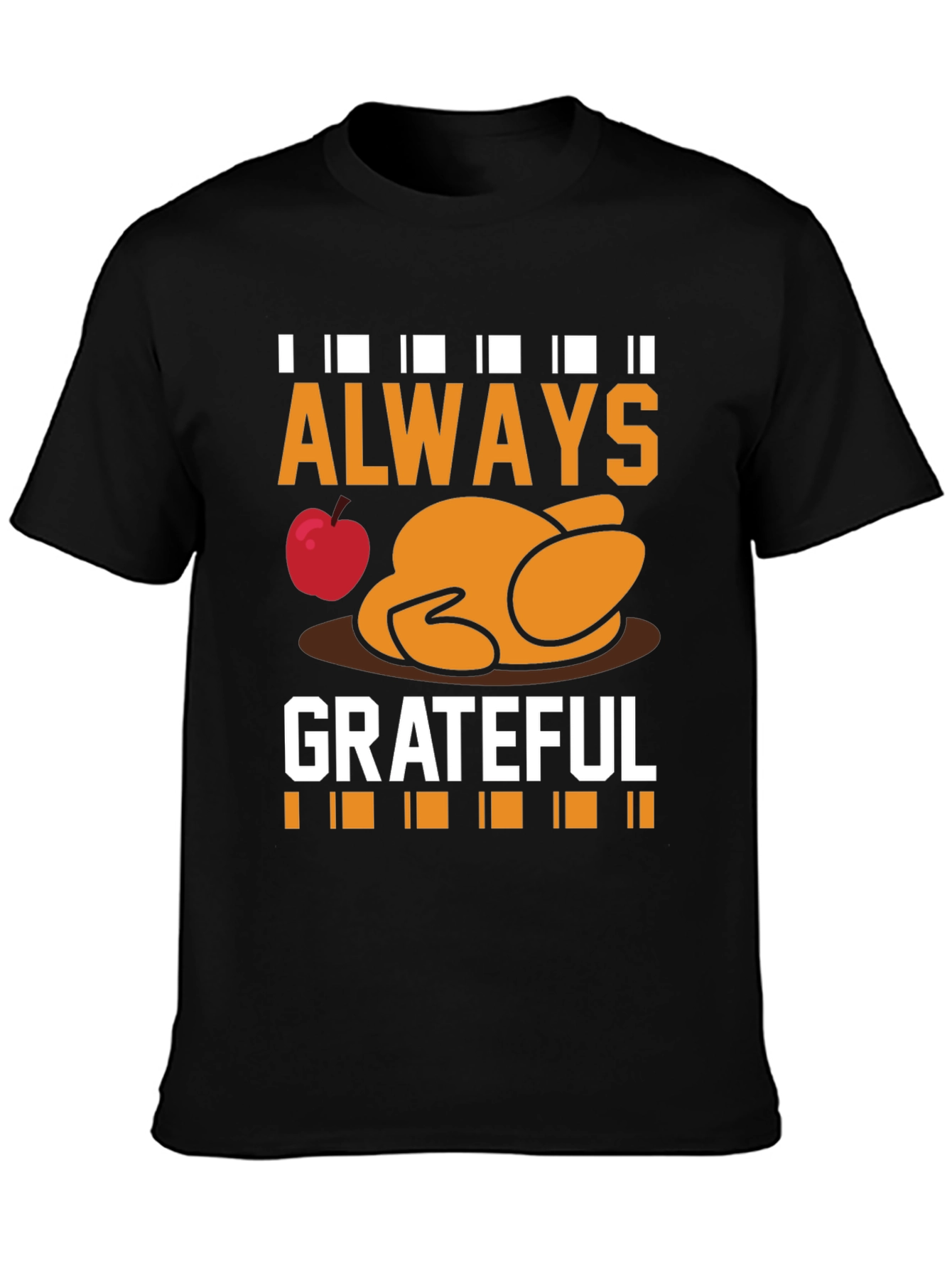 Always Grateful Thanksgiving Graphic T-Shirt