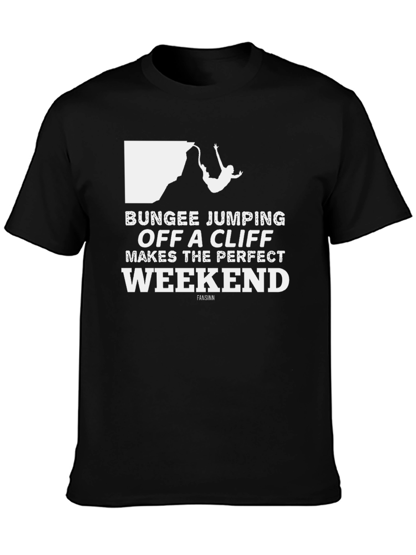 Bungee Jumping Weekend Black T-Shirt