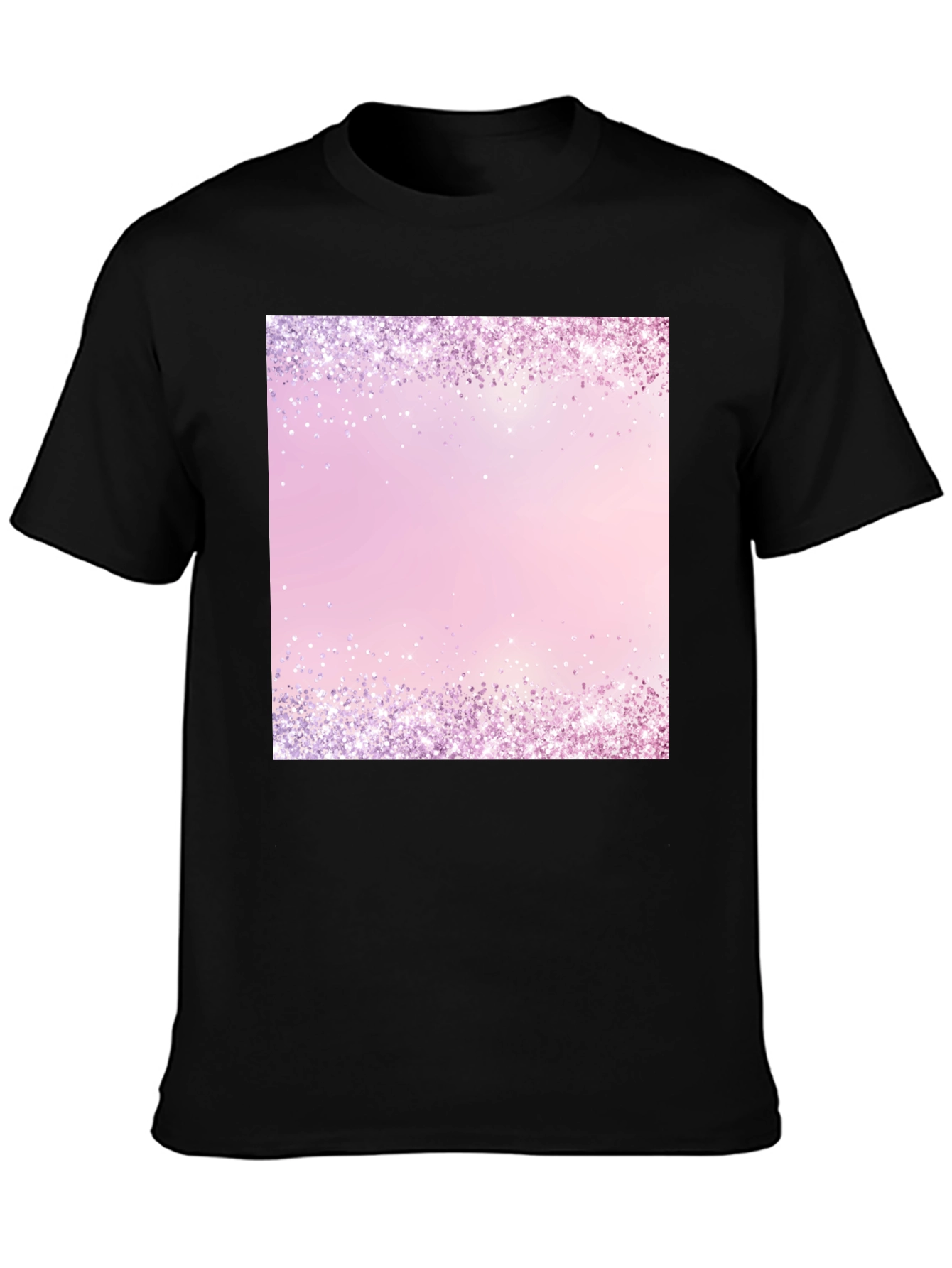 Sparkling Border Graphic Print T-Shirt