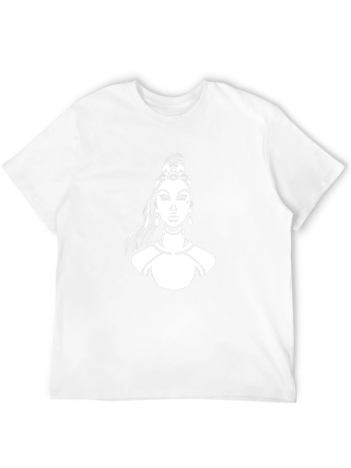 Graphic Tee - Woman with Crown Black T-Shirt