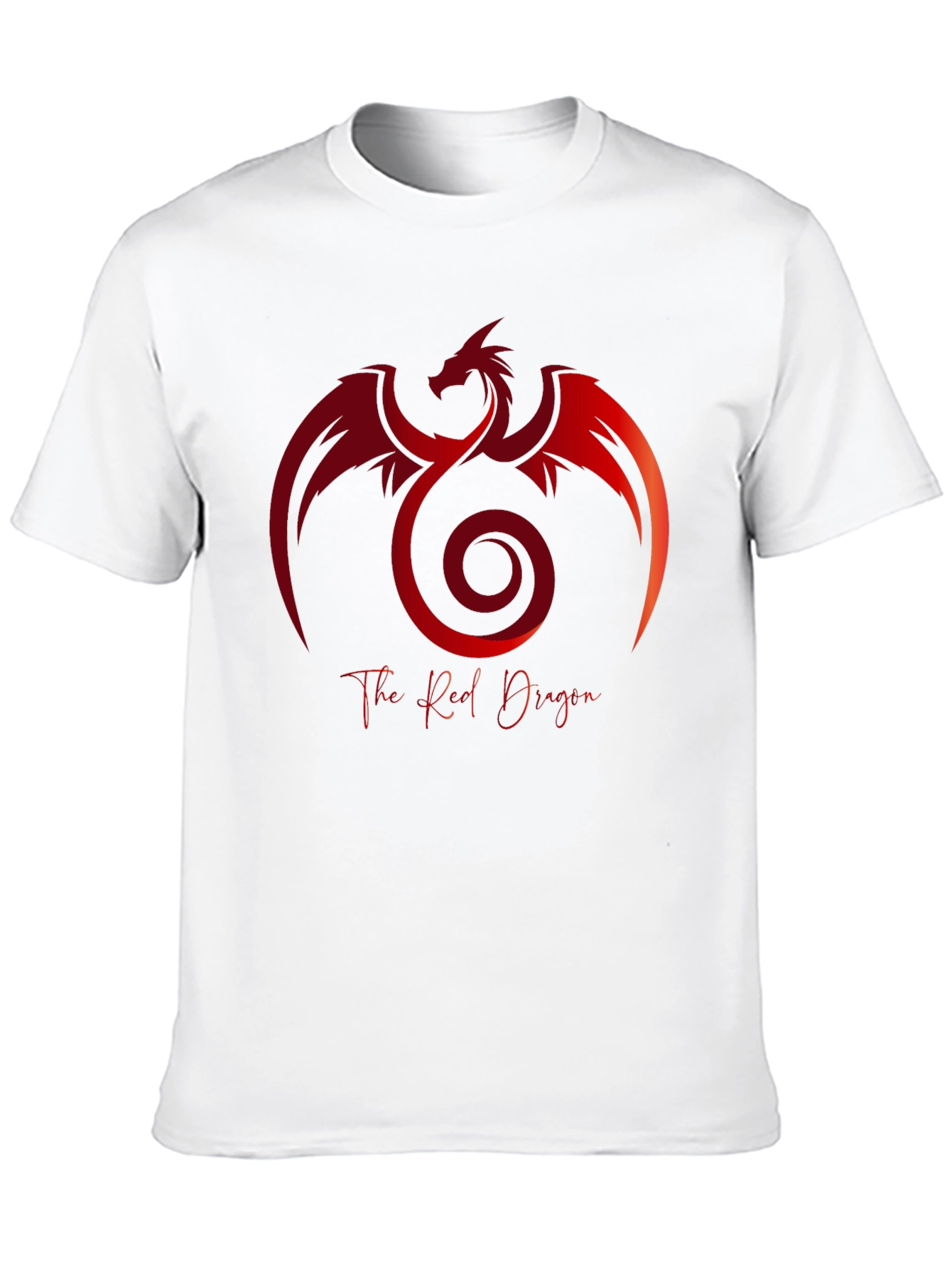 The Red Dragon Graphic Tee - Black Cotton Shirt