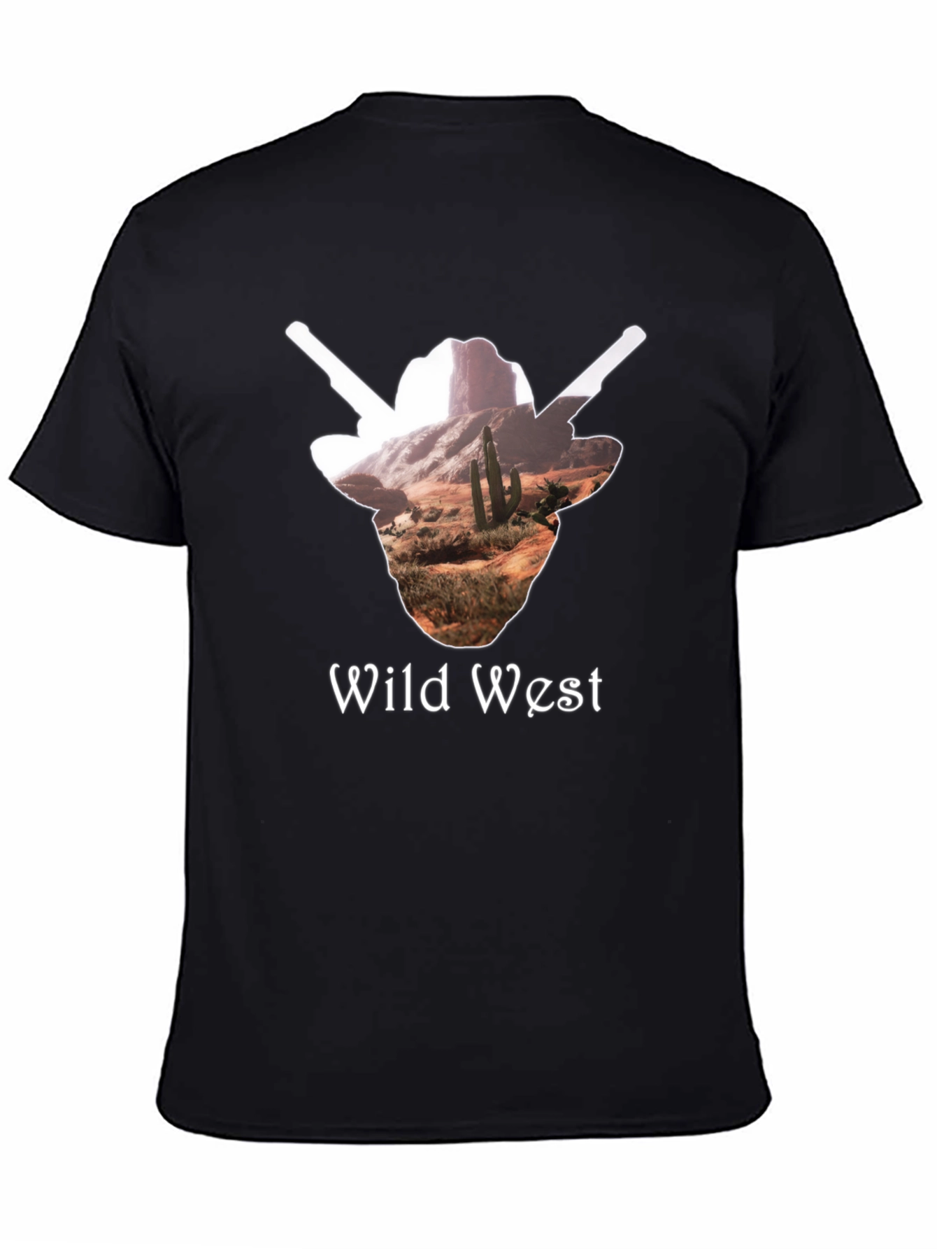 Wild West Graphic Tee - Cowboy Desert T-Shirt