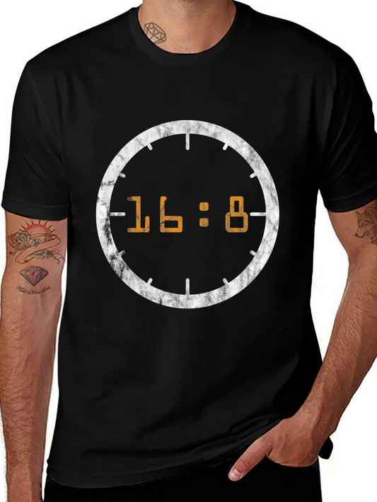 16:8 Clock Graphic T-Shirt