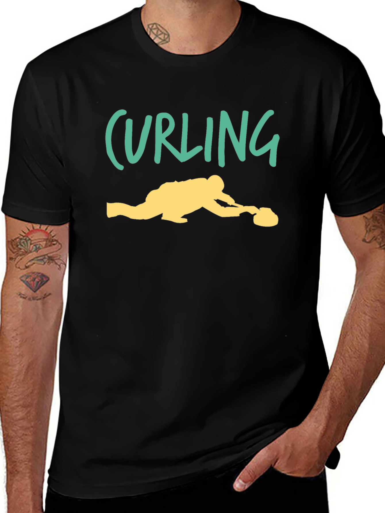 Curling Sport T-Shirt | Fun Graphic Tee