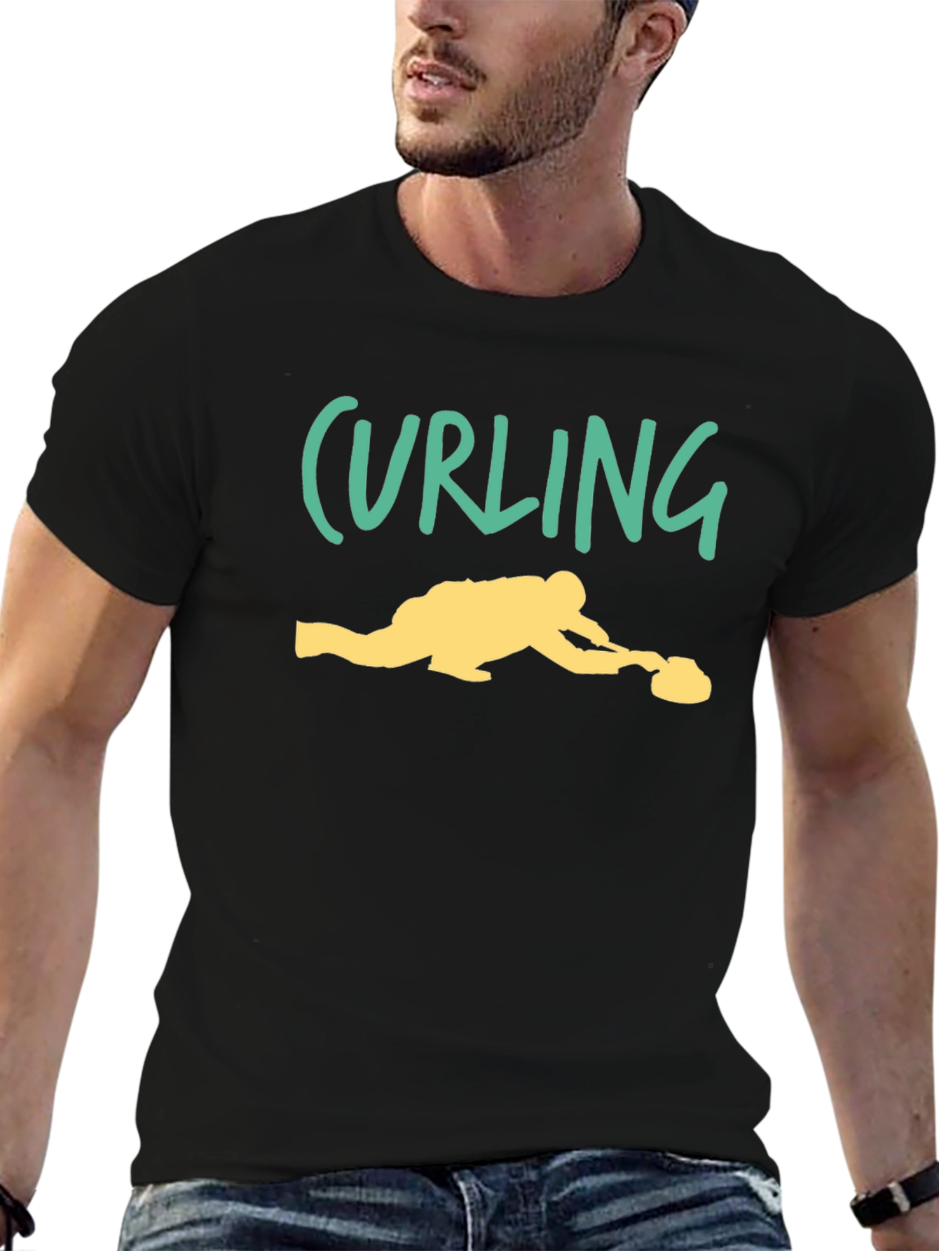 Curling Sport T-Shirt | Fun Graphic Tee