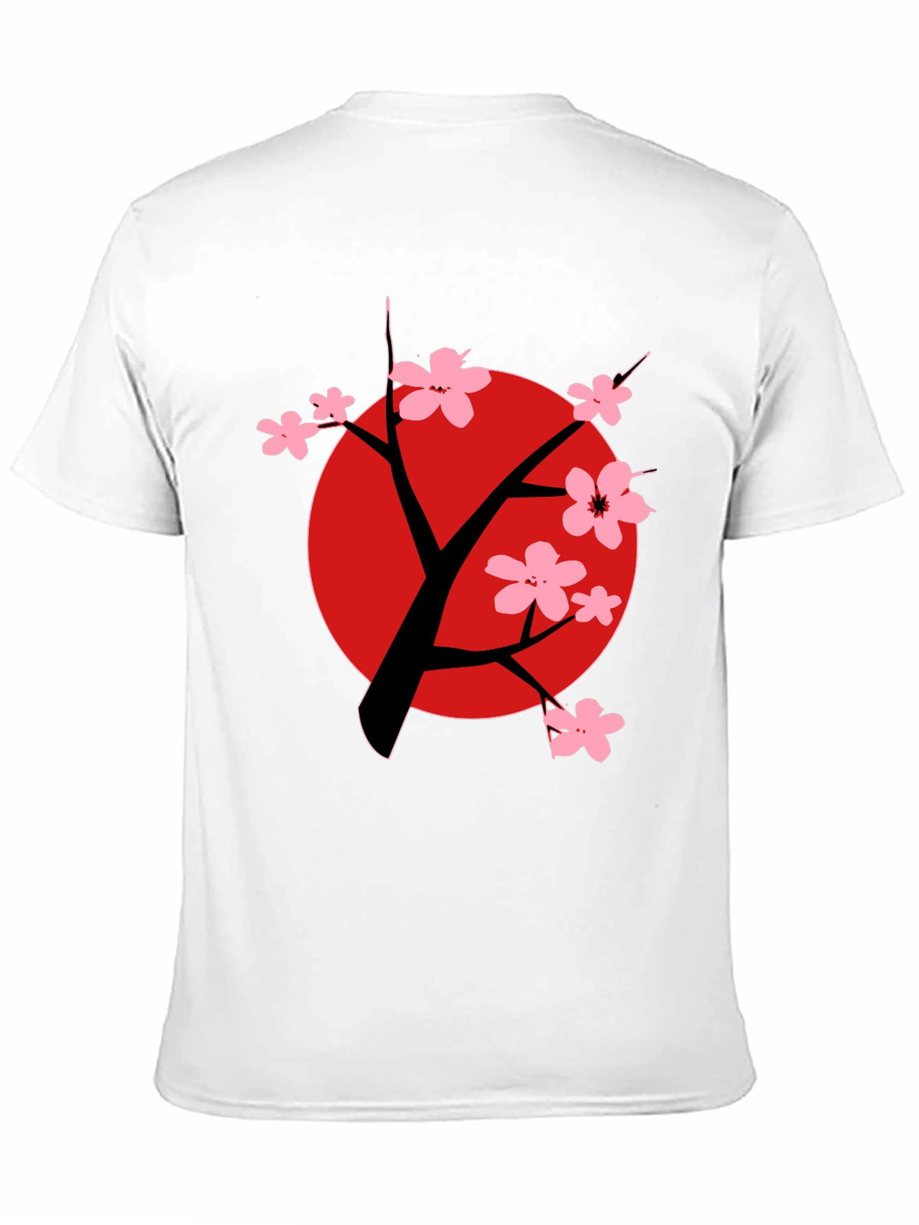 Sakura Tree Graphic Black T-Shirt