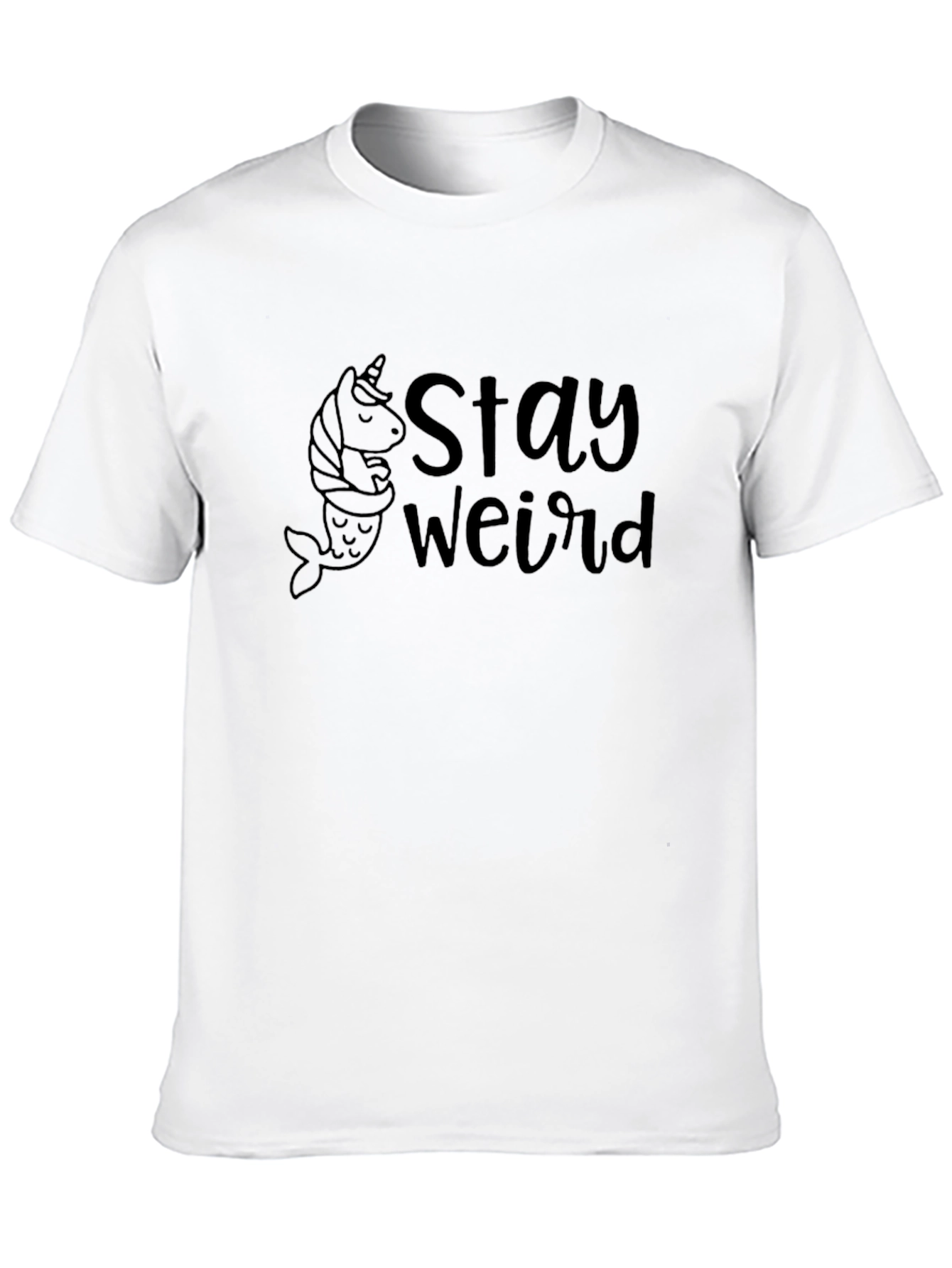 Stay Weird Unicorn Mermaid Graphic T-Shirt