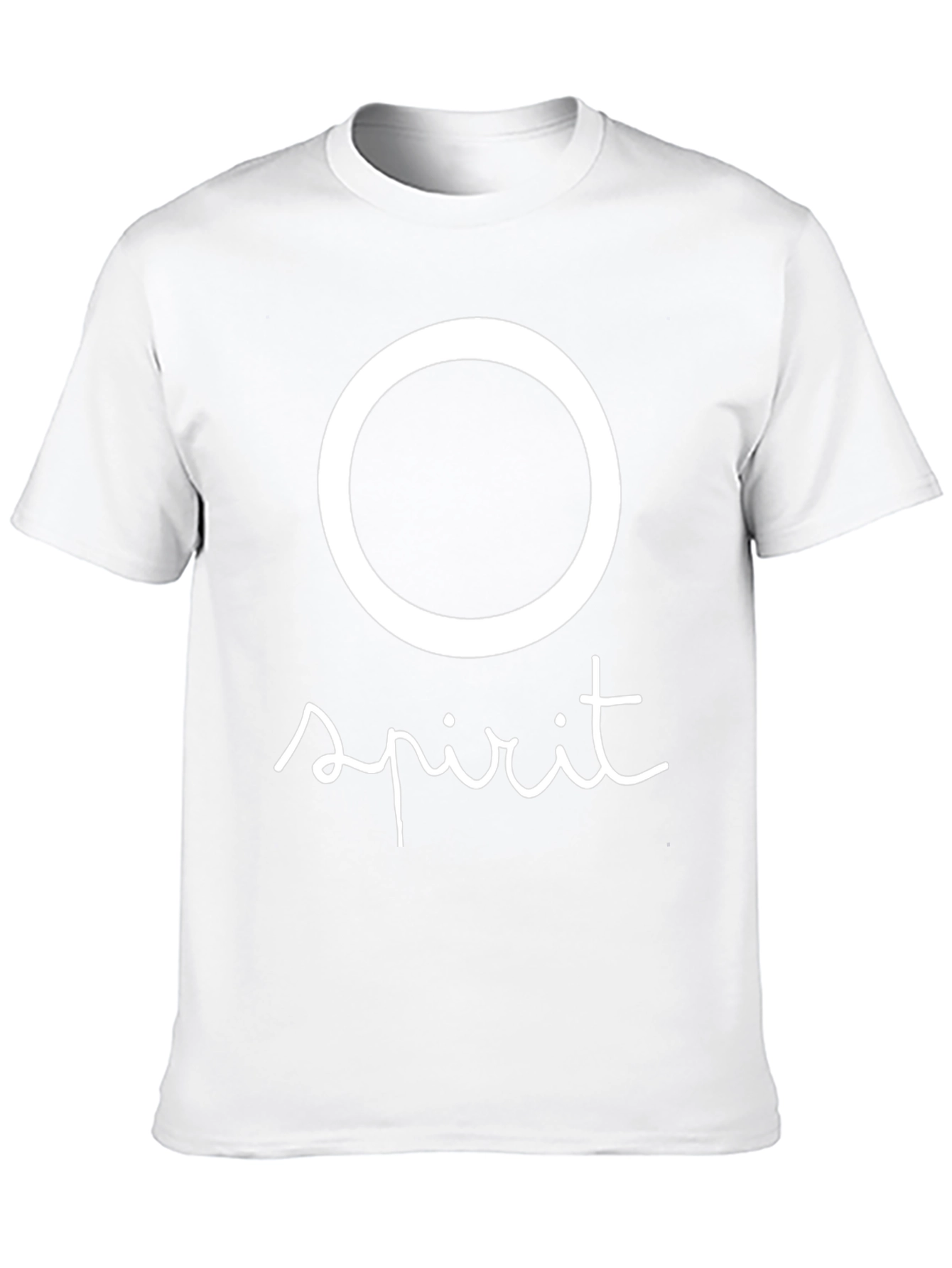 Circle Spirit Graphic Tee - Casual Black T-Shirt