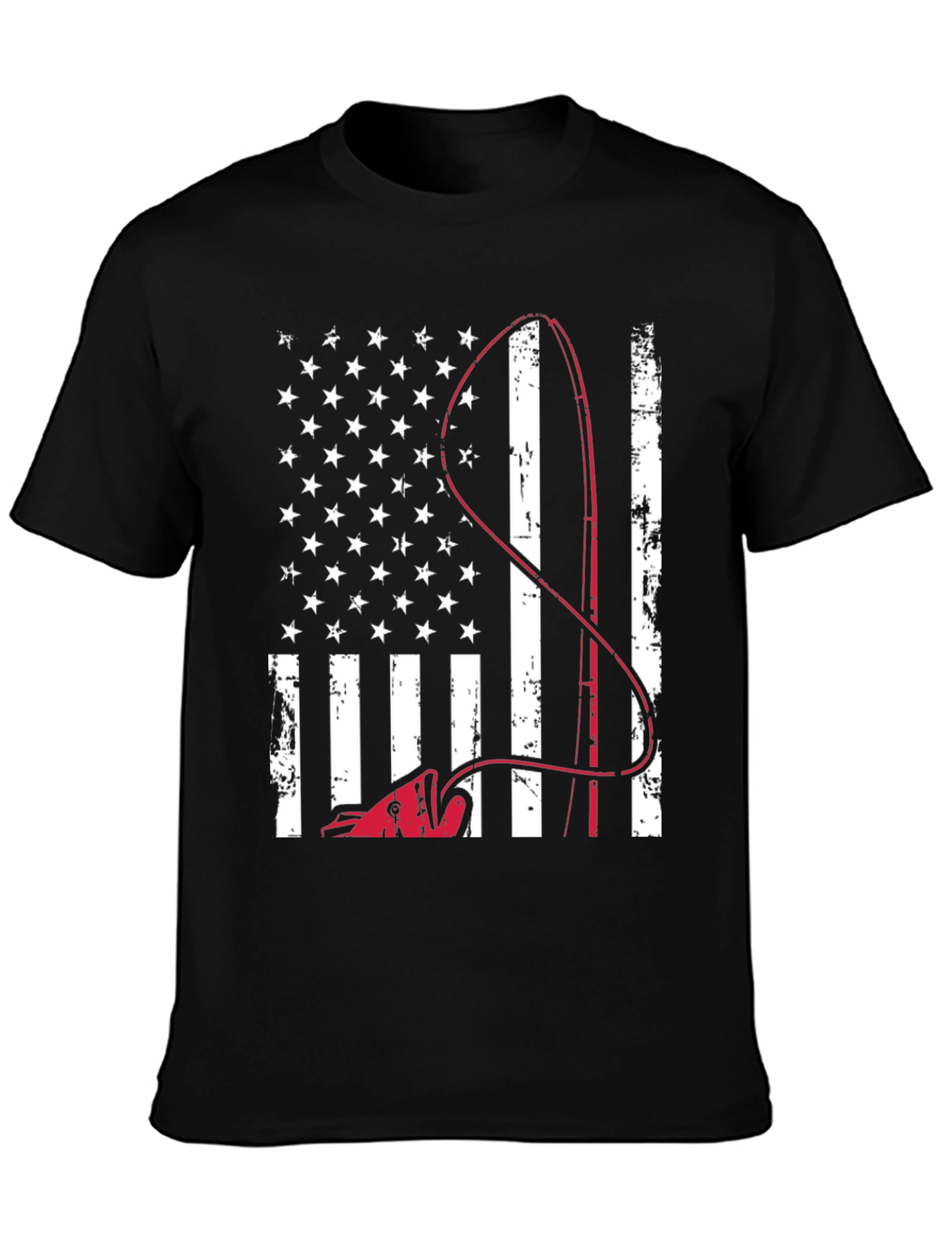 American Flag Fishing T-Shirt